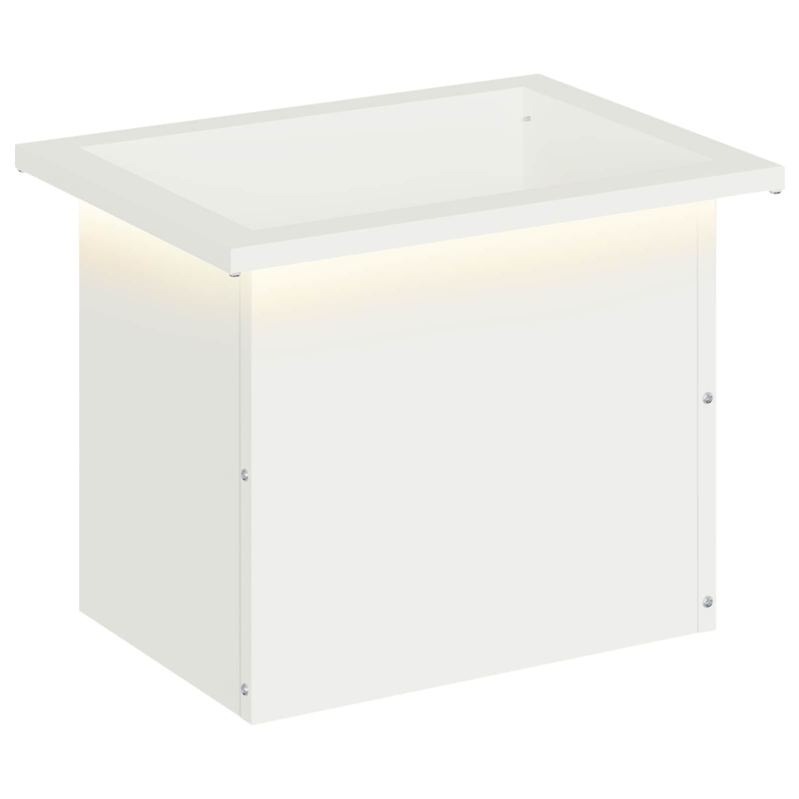Plantenbak met led Wit 30 x 40 x 30 cm Staal image 2