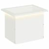 vidaXL LED-valgustusega lillekast Valge 30 x 40 x 30 cm Teras