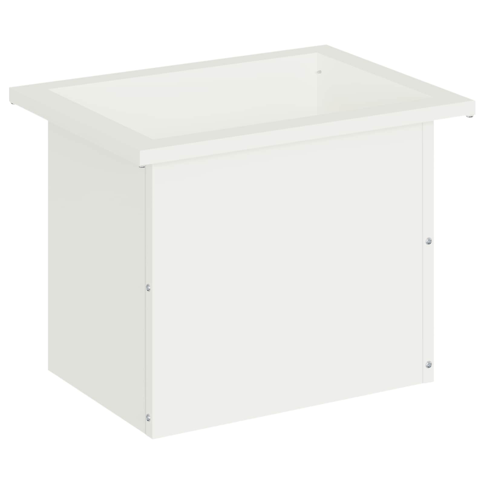 Plantenbak met led Wit 30 x 40 x 30 cm Staal image 4