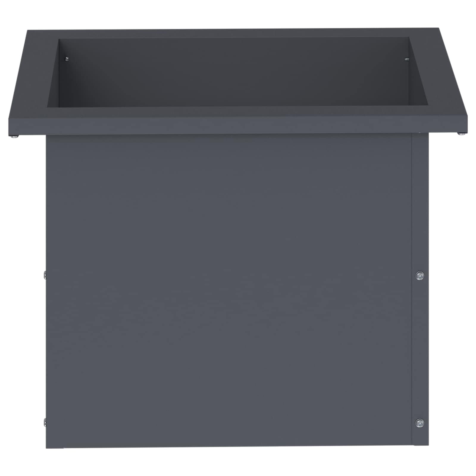 Plantenbak met led 2 st Antraciet 30 x 40 x 30 cm Staal image 5