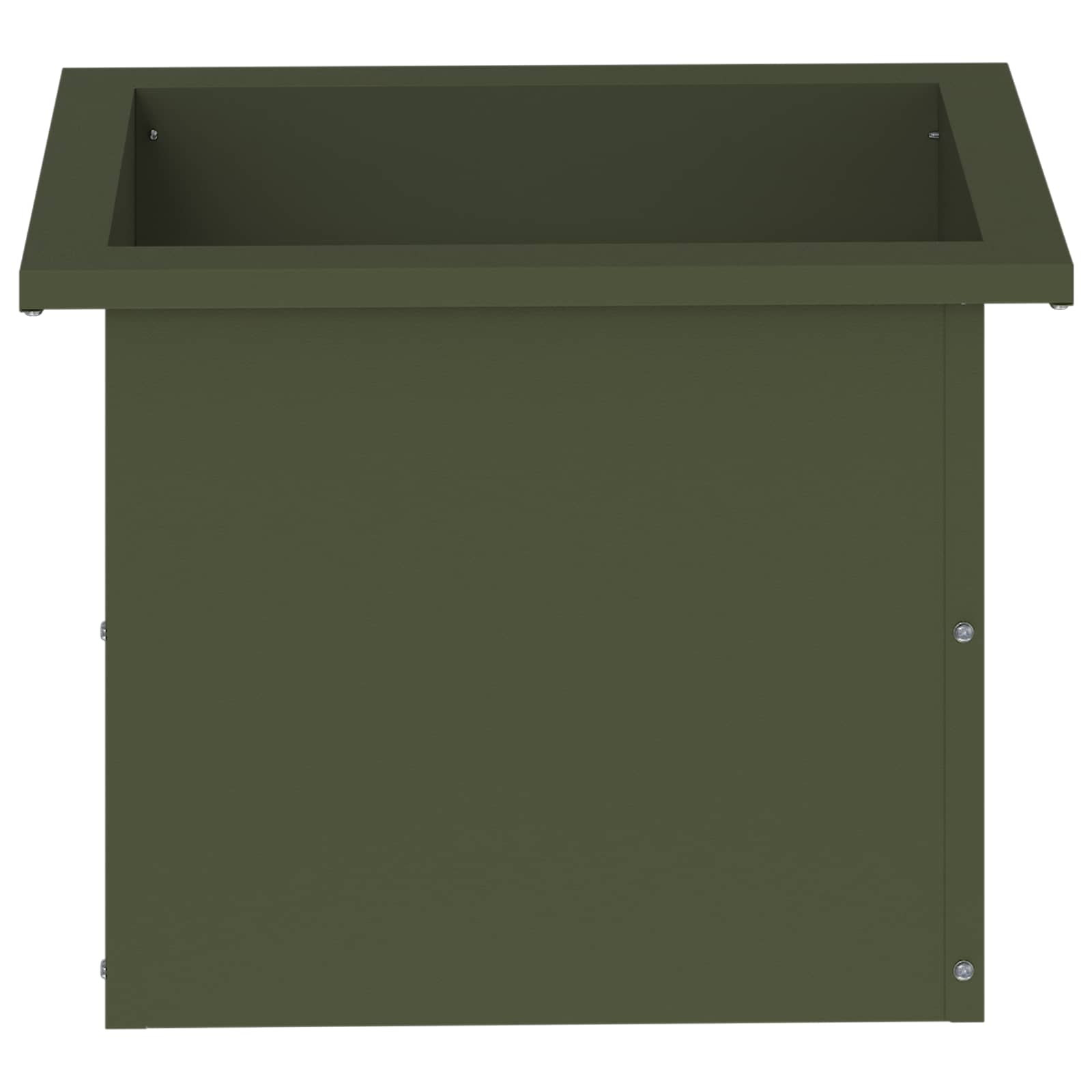 Plantenbak met led 2 st Olijfgroen 30 x 40 x 30 cm Staal image 5