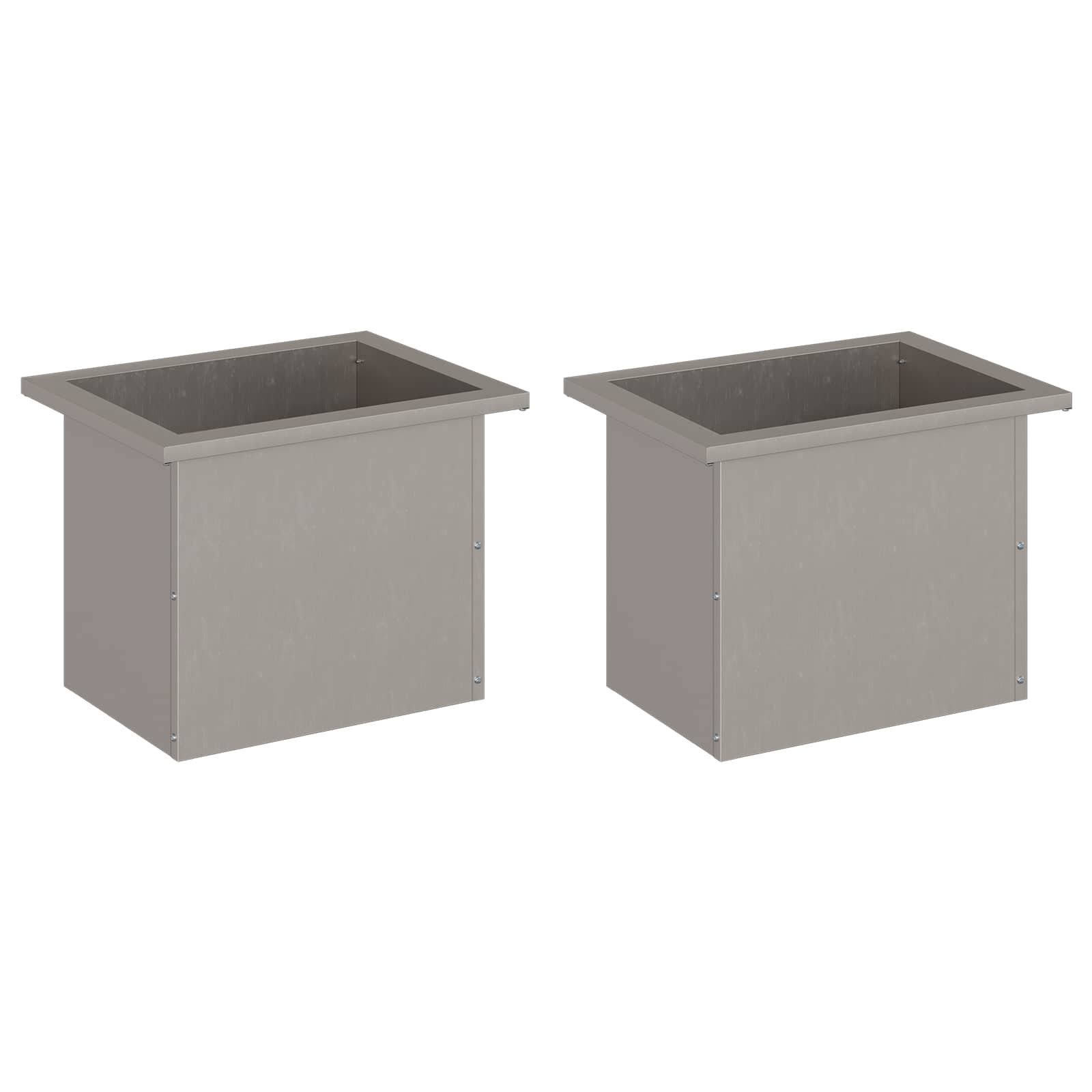 Plantenbak met led 2 st Roestkleurig 30 x 40 x 30 cm image 5