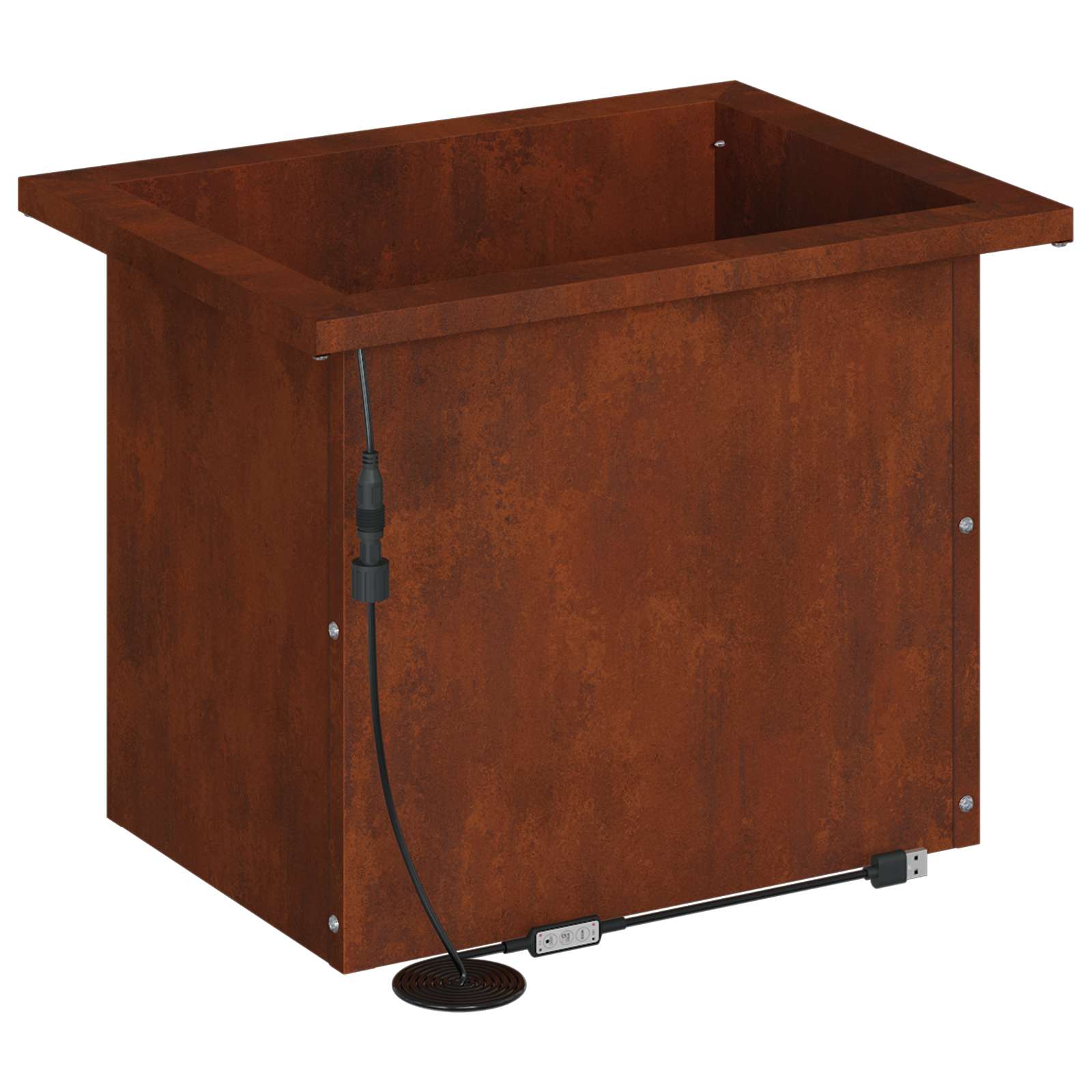 Plantenbak met led 2 st Roestkleurig 30 x 40 x 30 cm image 7
