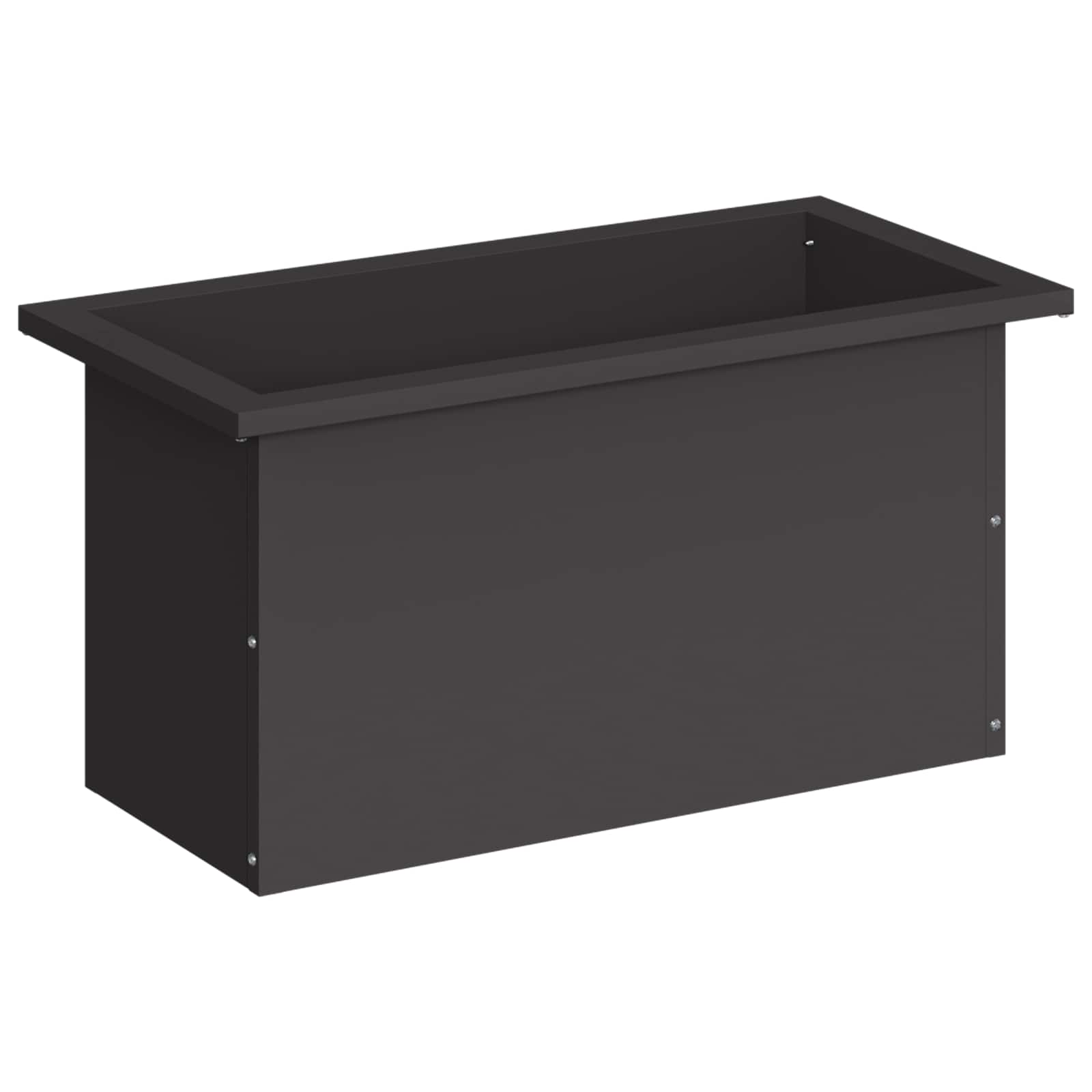 Plantenbak met led Zwart 30 x 60 x 30 cm Staal image 4