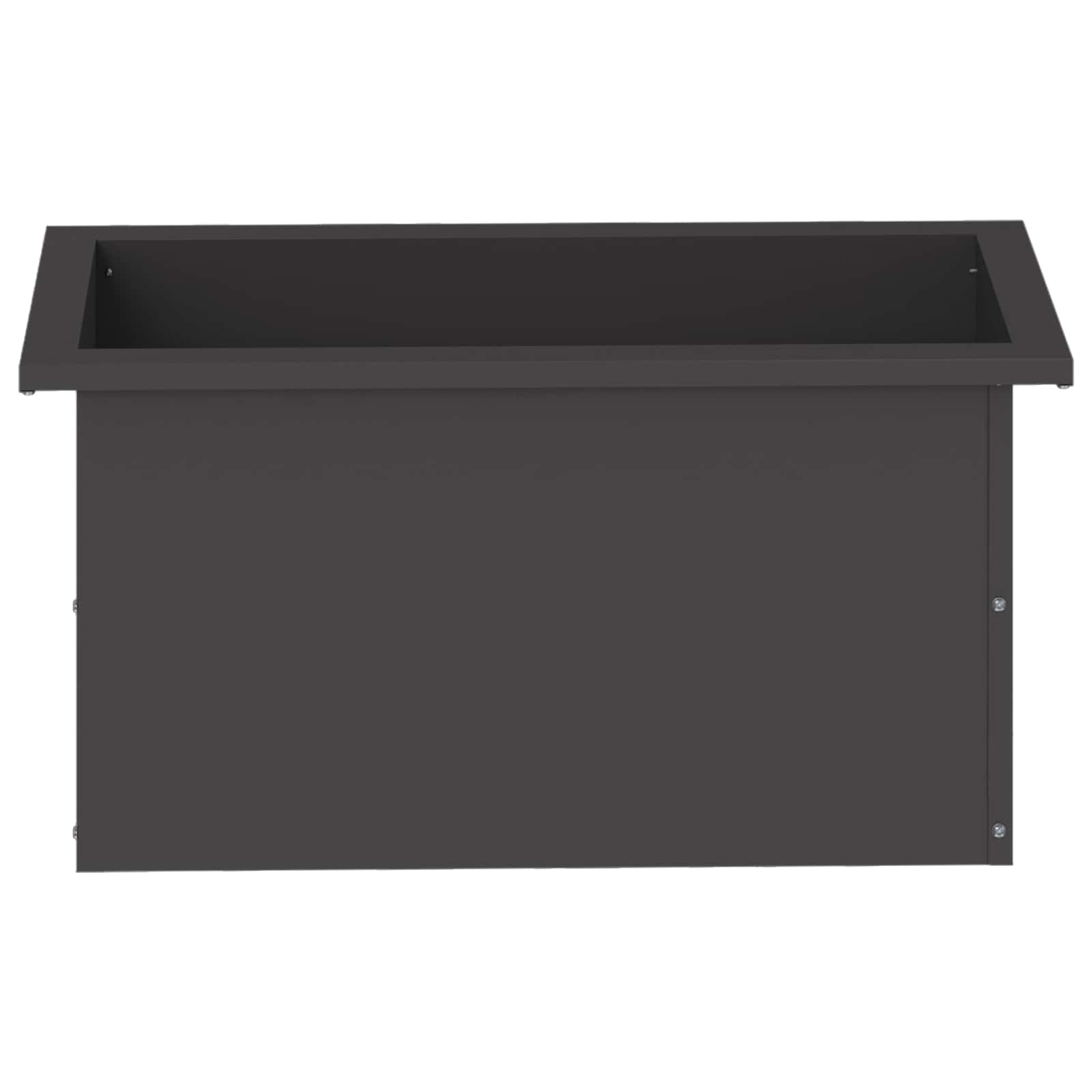 Plantenbak met led Zwart 30 x 60 x 30 cm Staal image 5