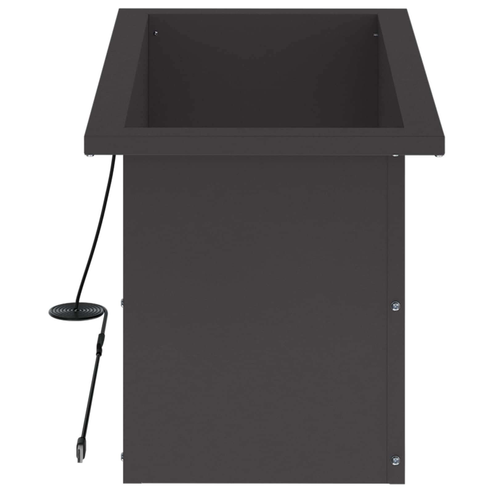 Plantenbak met led Zwart 30 x 60 x 30 cm Staal image 6