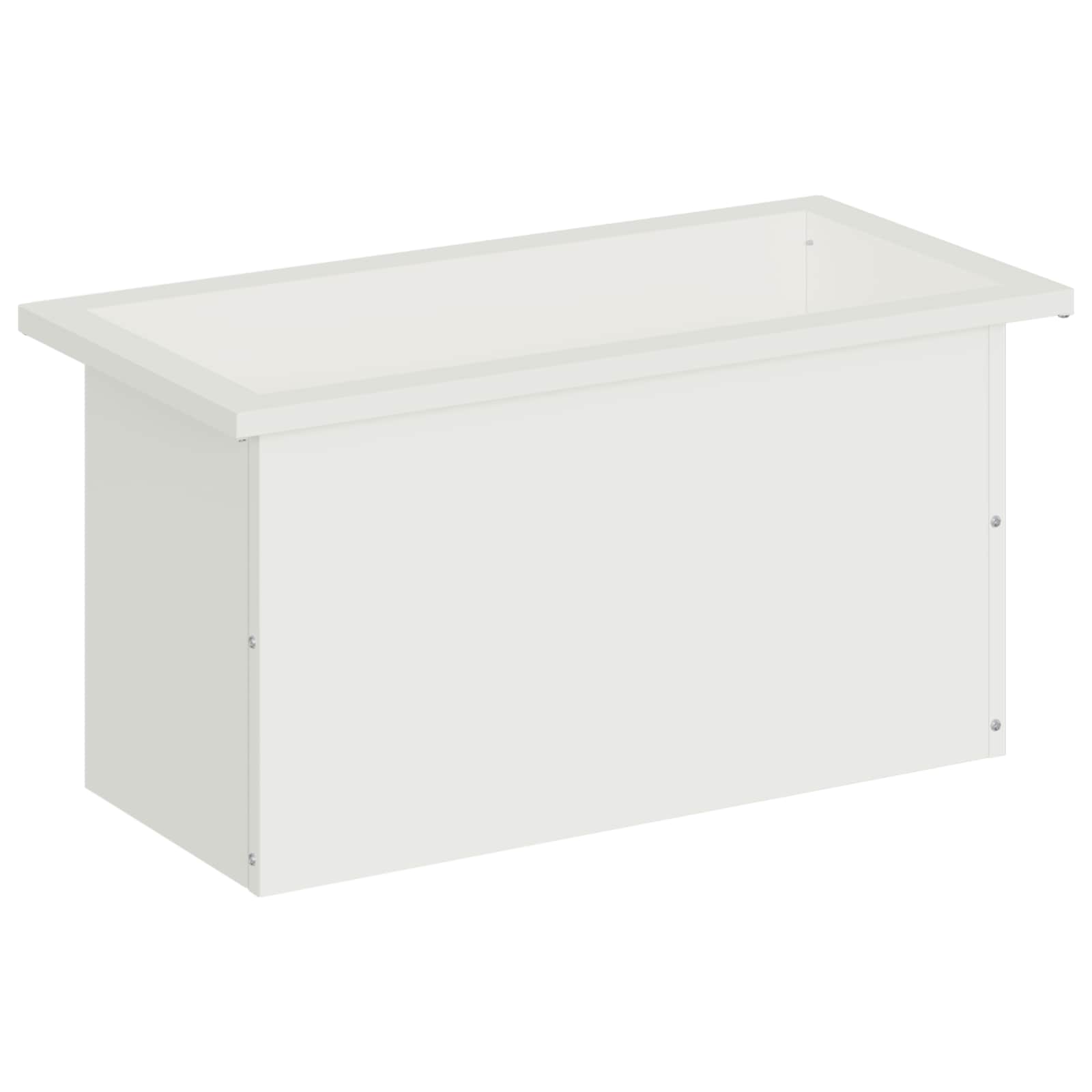 Plantenbak met led Wit 30 x 60 x 30 cm Staal image 4