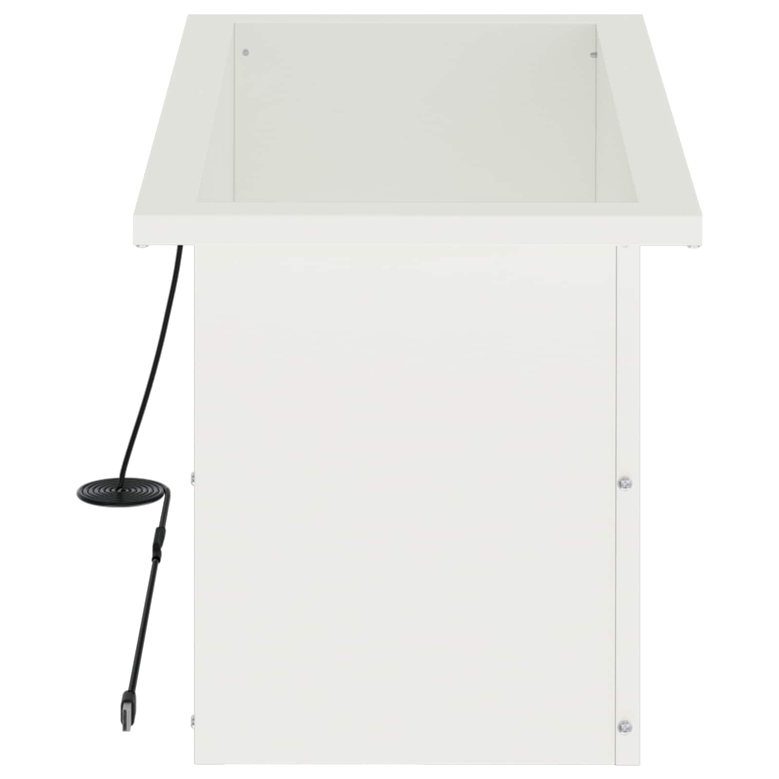 Plantenbak met led Wit 30 x 60 x 30 cm Staal image 6
