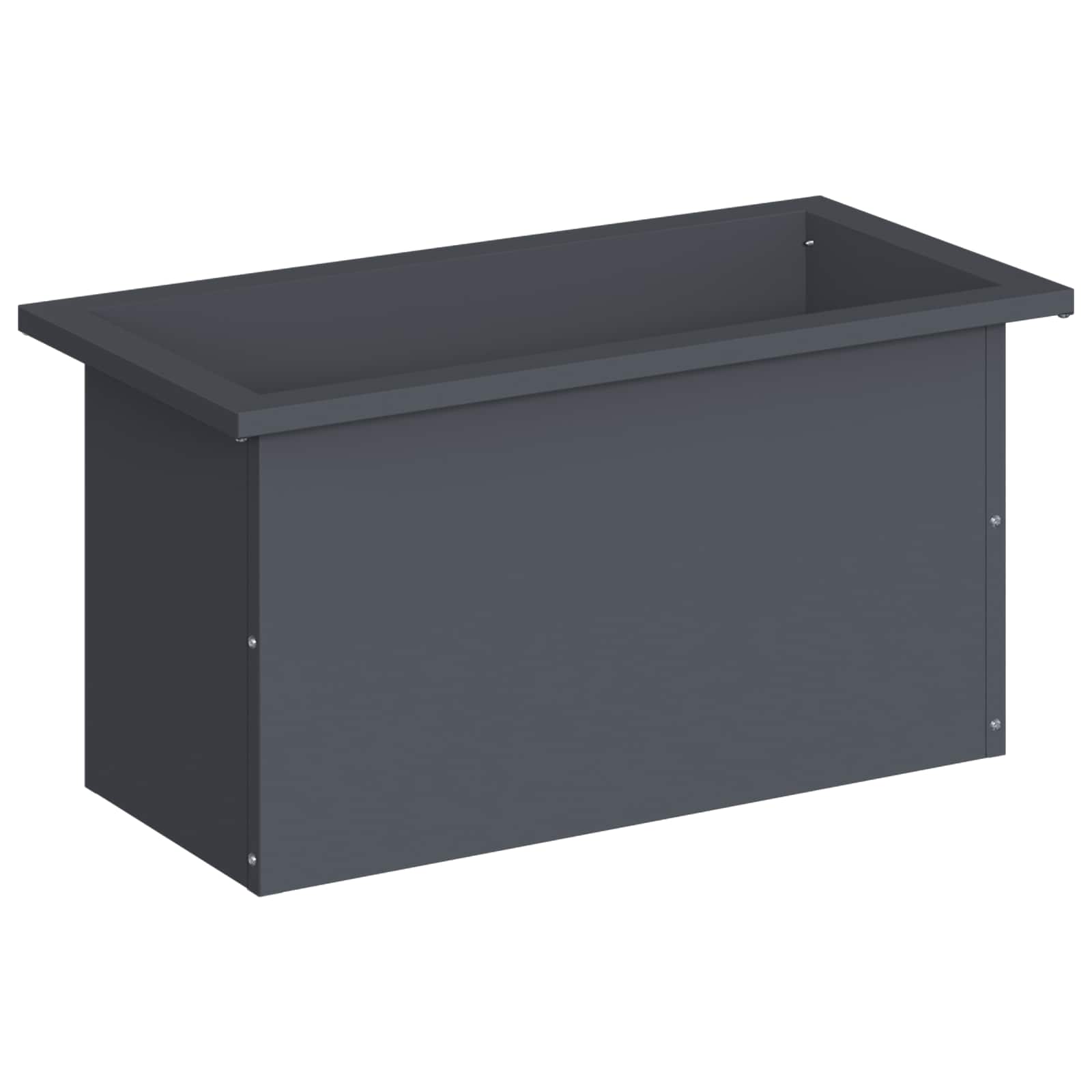 Plantenbak met led Antraciet 30 x 60 x 30 cm Staal image 4