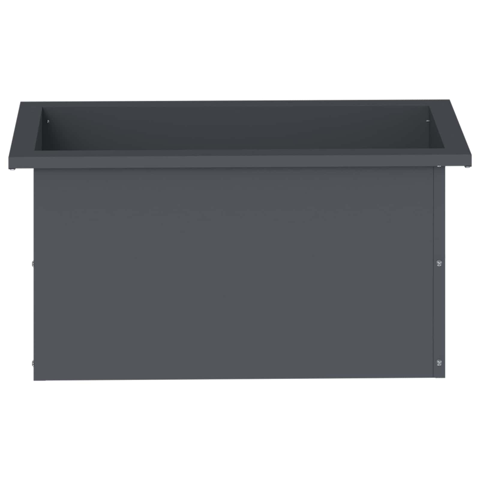 Plantenbak met led 2 st Antraciet 30 x 60 x 30 cm Staal image 5