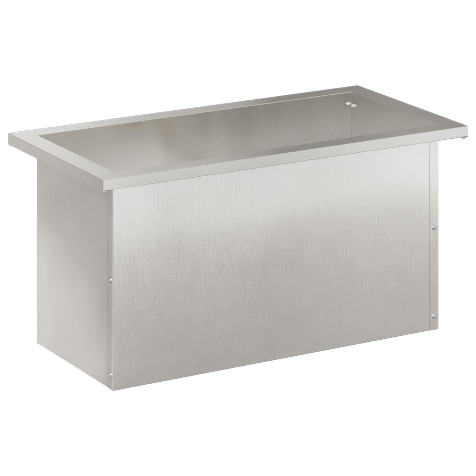 Plantenbak met led zilver 30 x 60 x 30 cm Roestvrij staal image 4