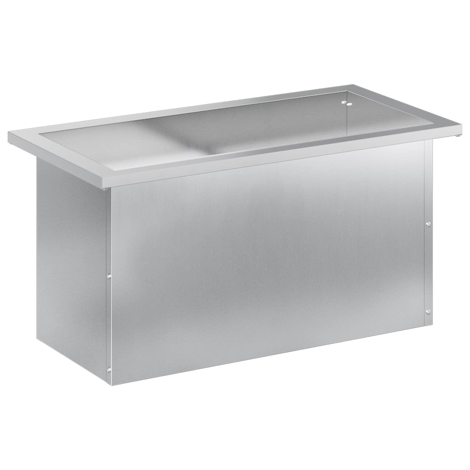 Plantenbak met led zilver 30 x 60 x 30 cm Gegalvaniseerd staal image 4