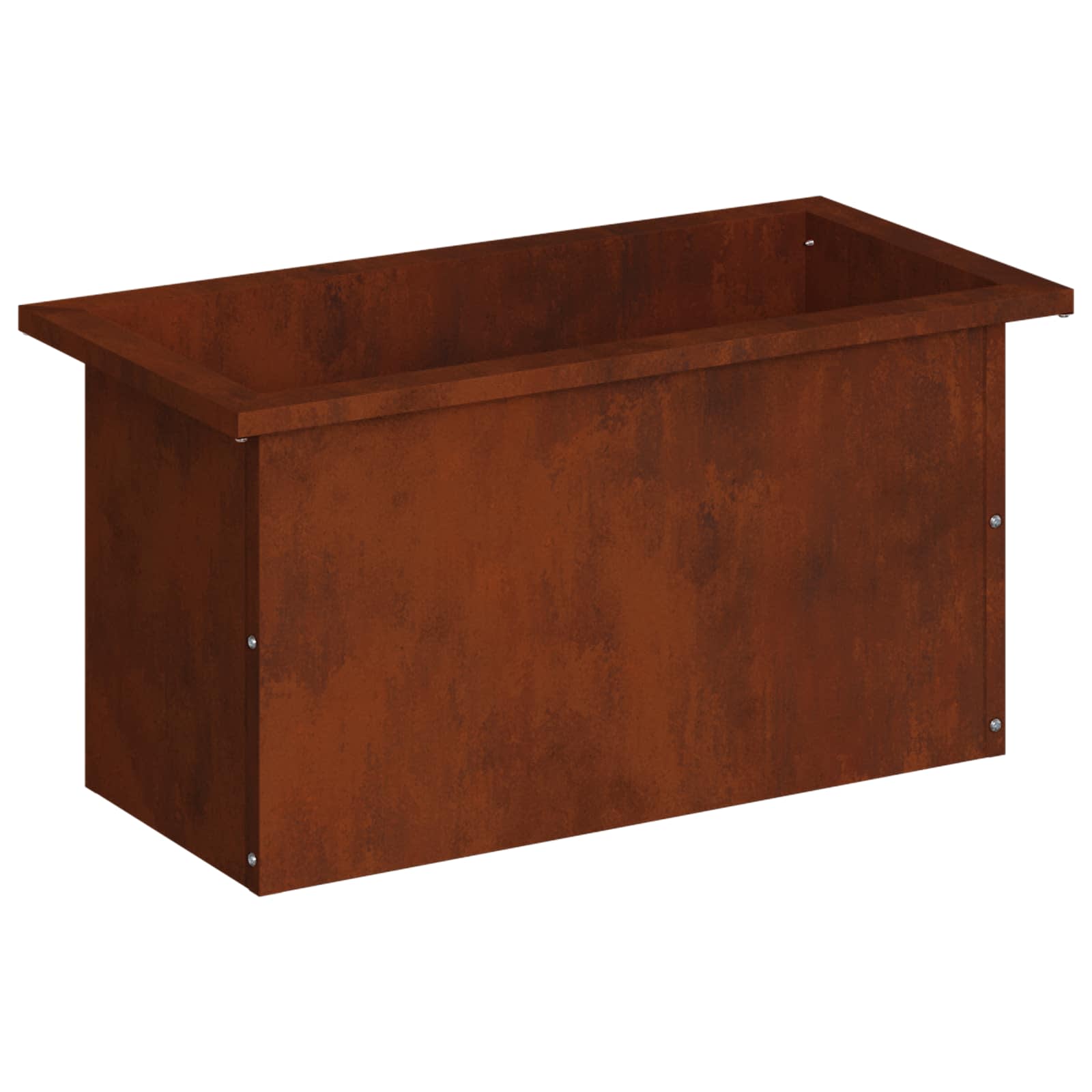 Plantenbak met led Roestkleurig 30 x 60 x 30 cm weervast staal image 4