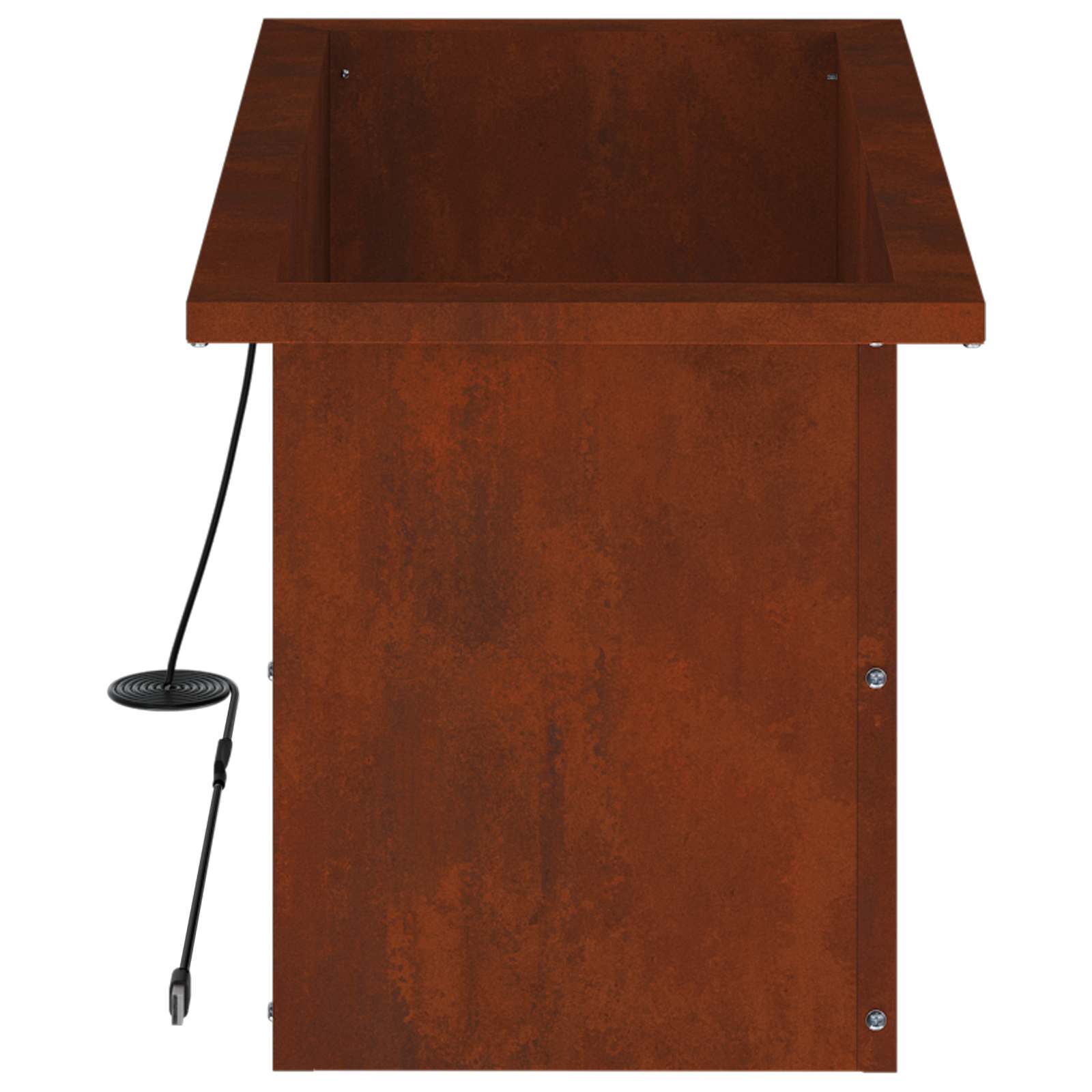 Plantenbak met led Roestkleurig 30 x 60 x 30 cm weervast staal image 7