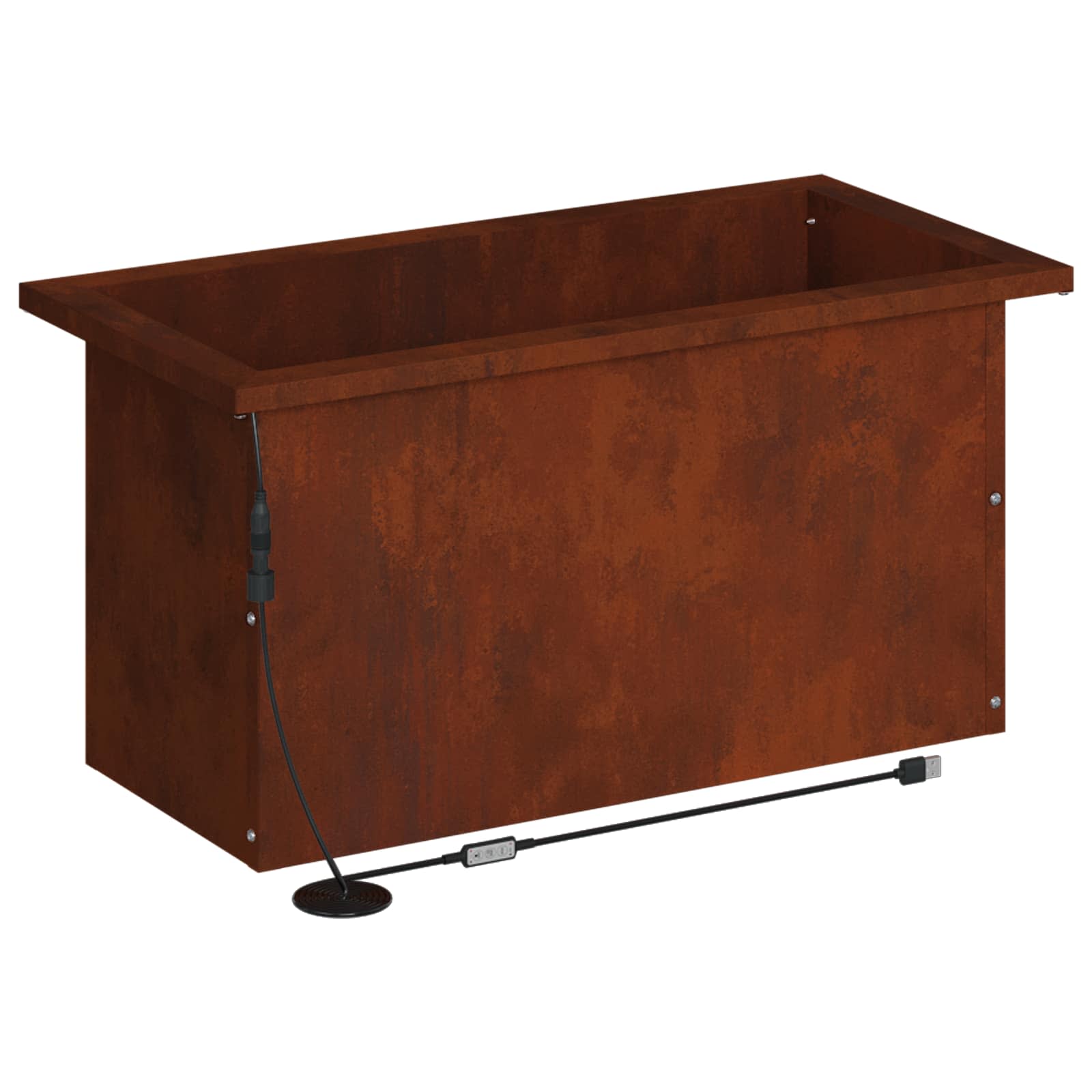 Plantenbak met led 2 st Roestkleurig 30 x 60 x 30 cm image 8