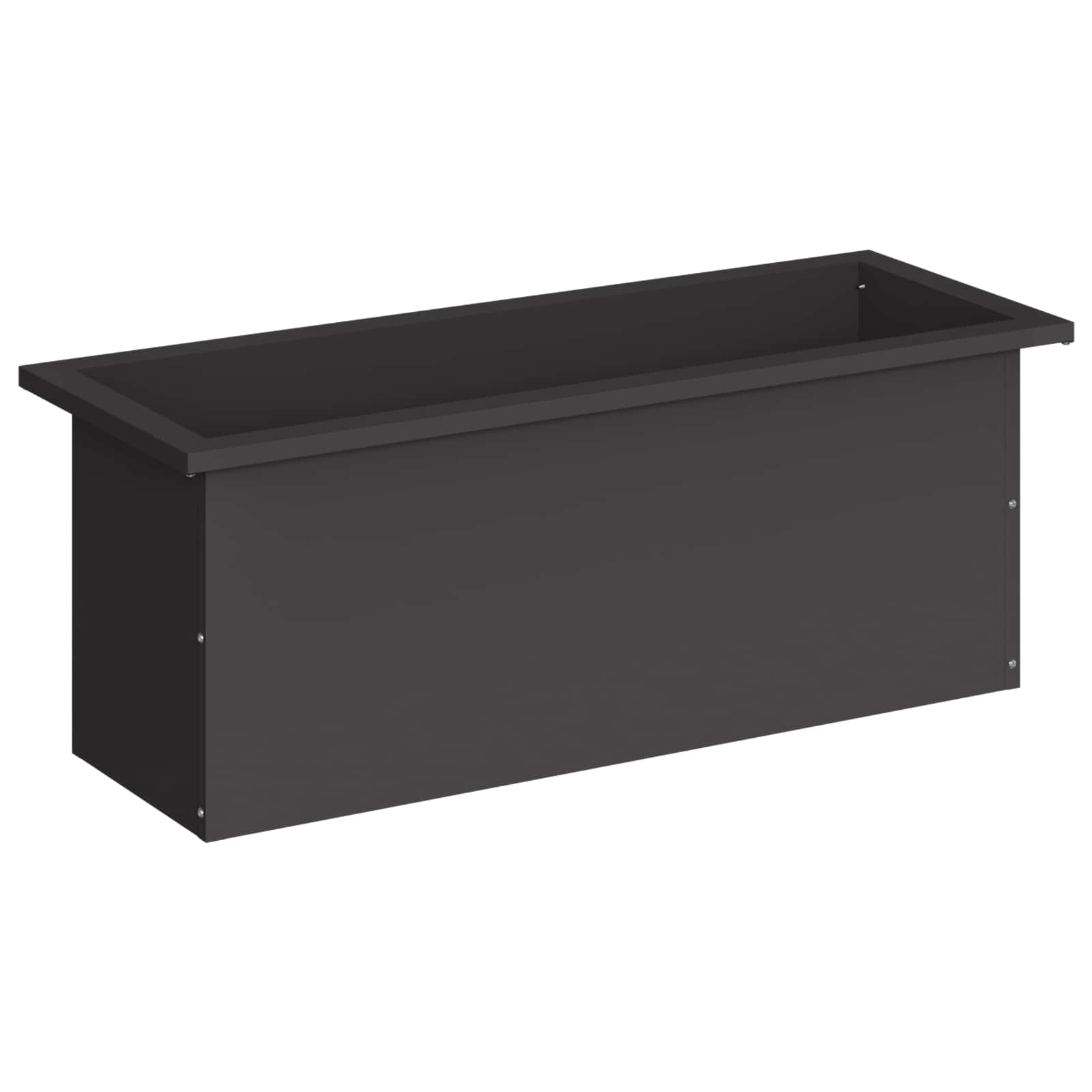 Plantenbak met led Zwart 30 x 80 x 30 cm Staal image 4