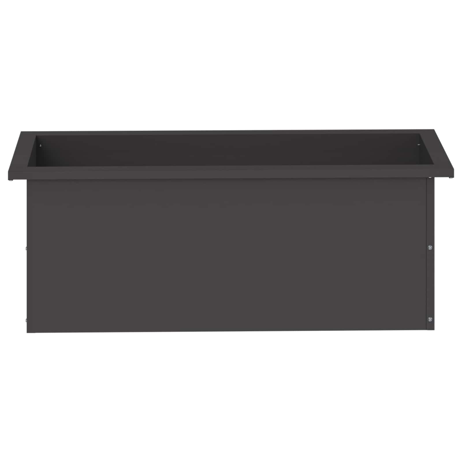 Plantenbak met led Zwart 30 x 80 x 30 cm Staal image 5