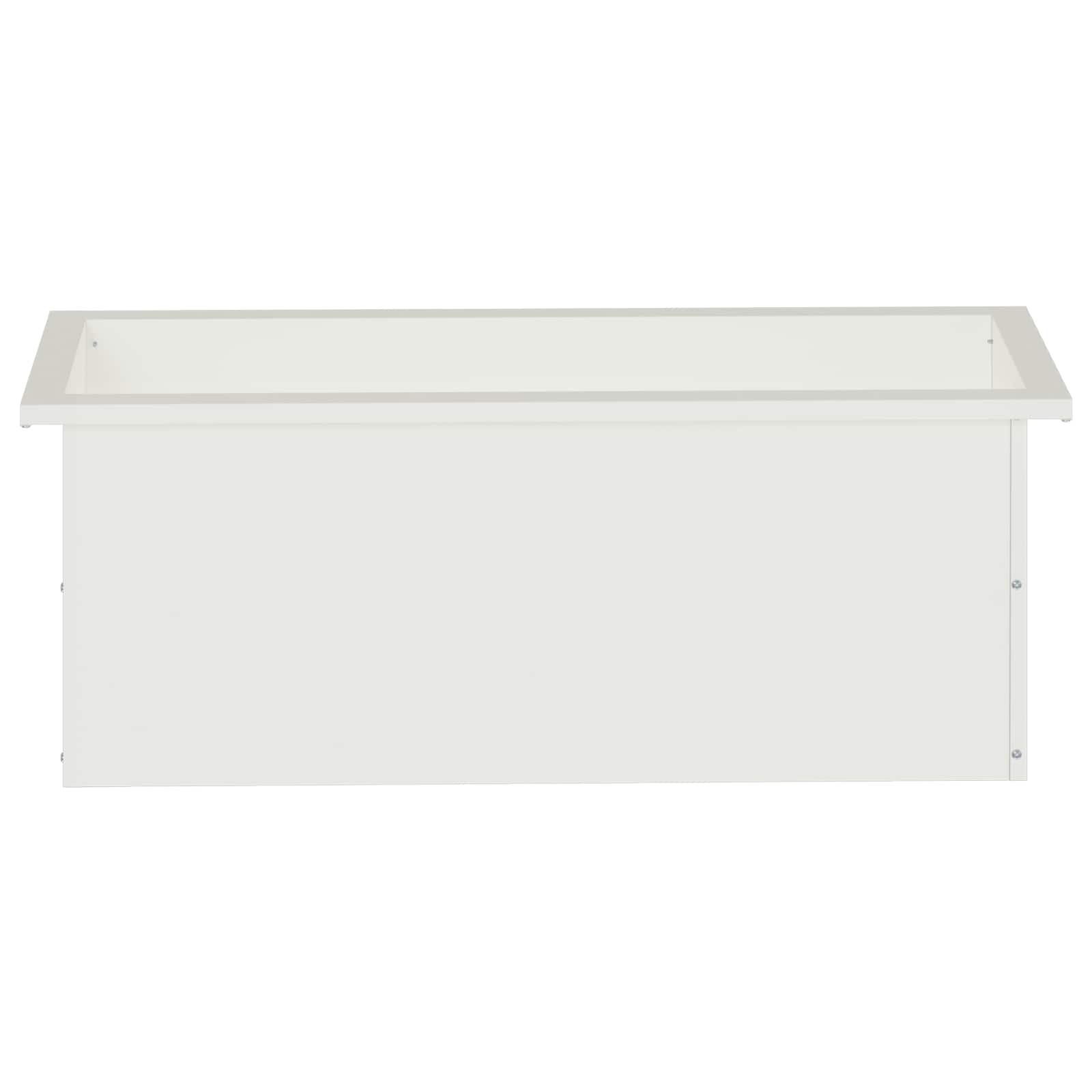 Plantenbak met led Wit 30 x 80 x 30 cm Staal image 5