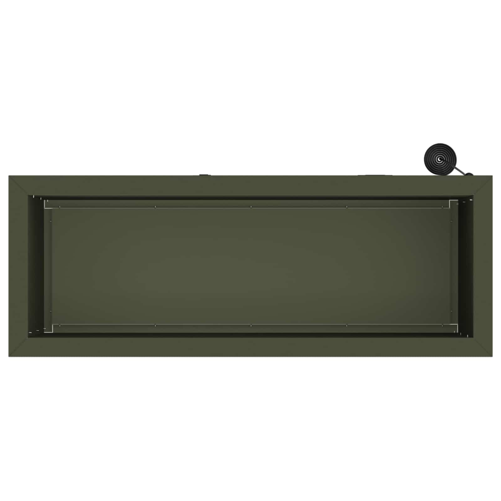 Plantenbak met led Olijfgroen 30 x 80 x 30 cm Staal image 8