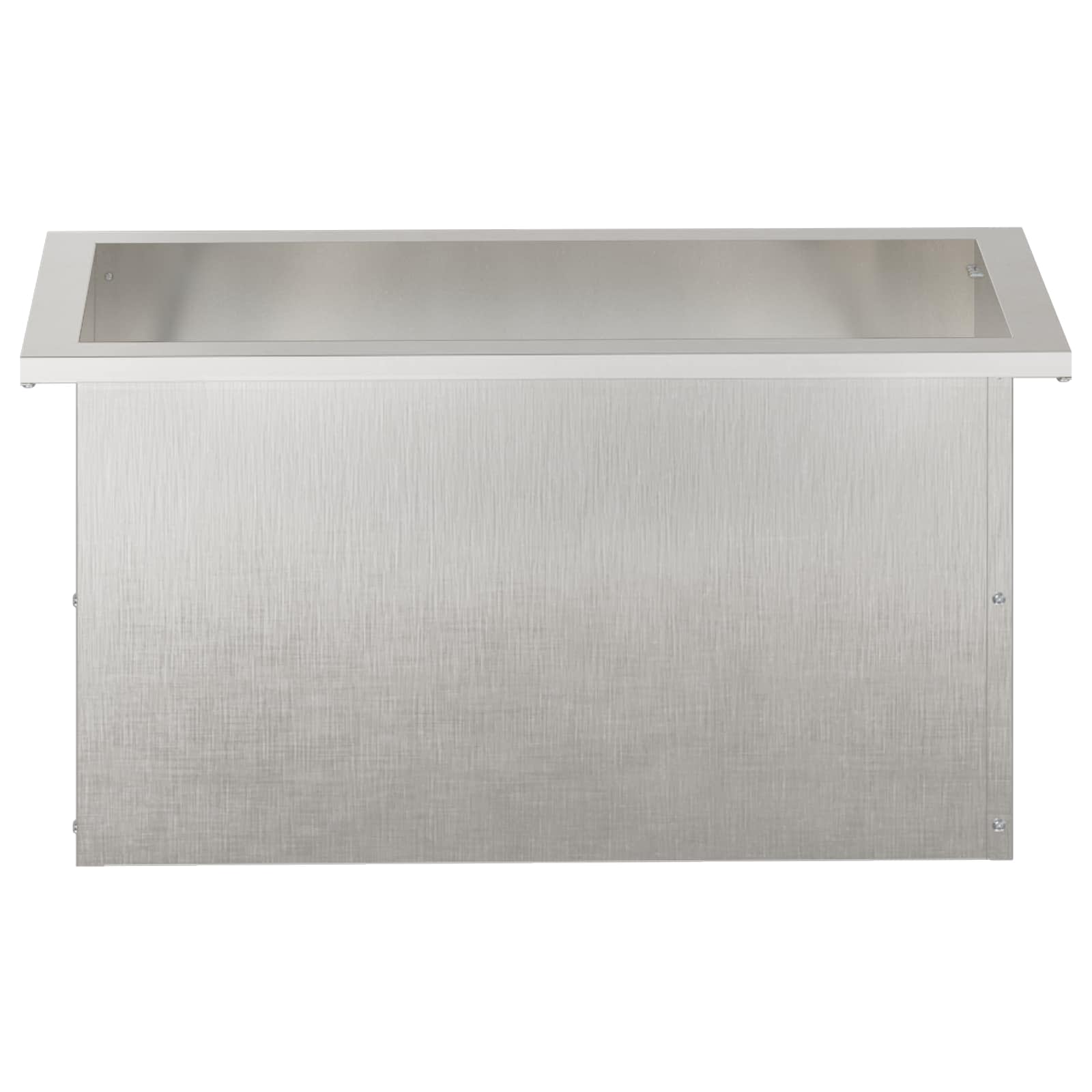 Plantenbak met led zilver 30 x 80 x 30 cm Roestvrij staal image 5