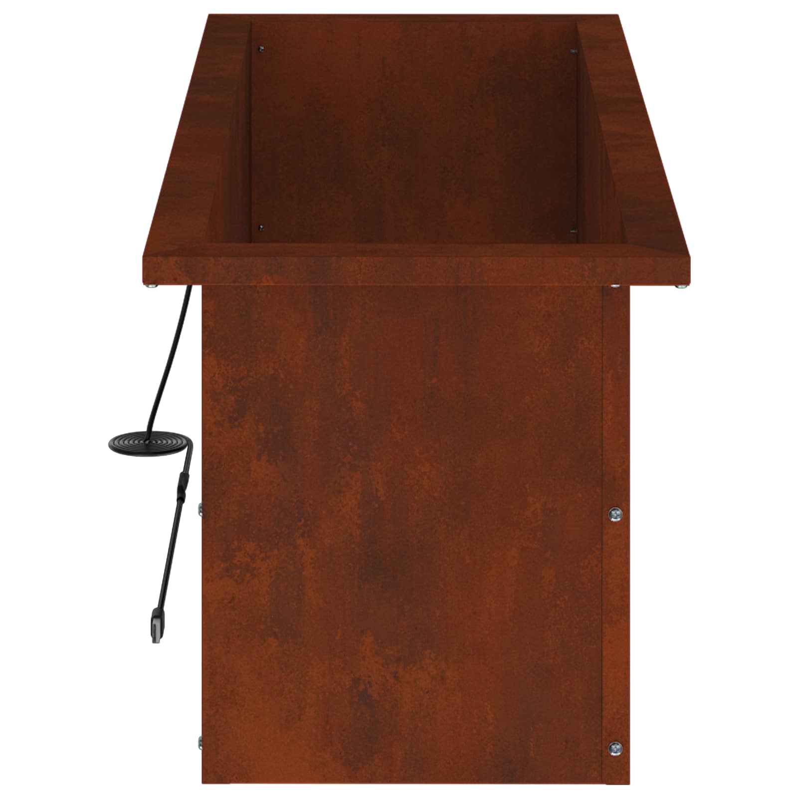 Plantenbak met led Roestkleurig 30 x 80 x 30 cm weervast staal image 7