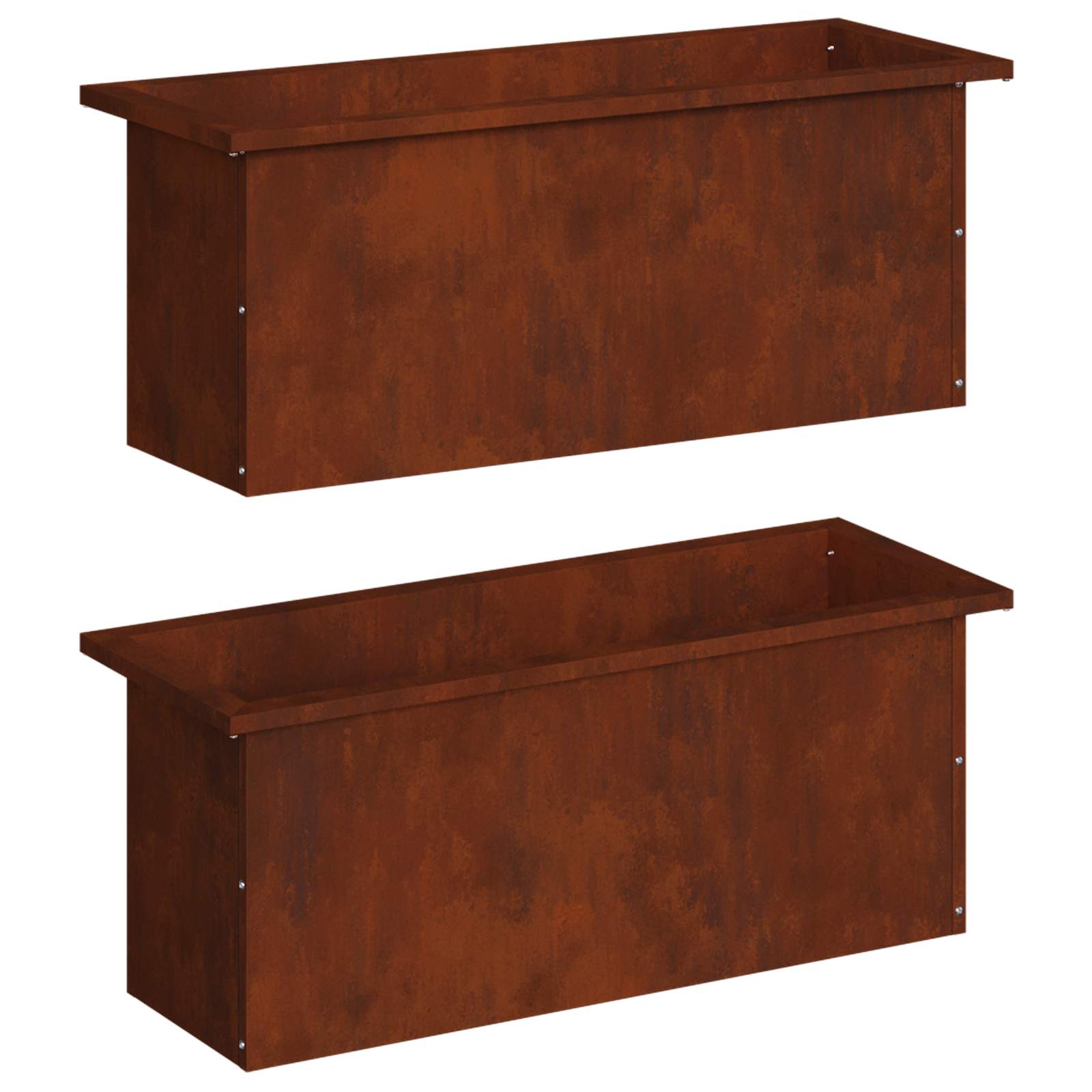 Plantenbak met led 2 st Roestkleurig 30 x 80 x 30 cm image 4
