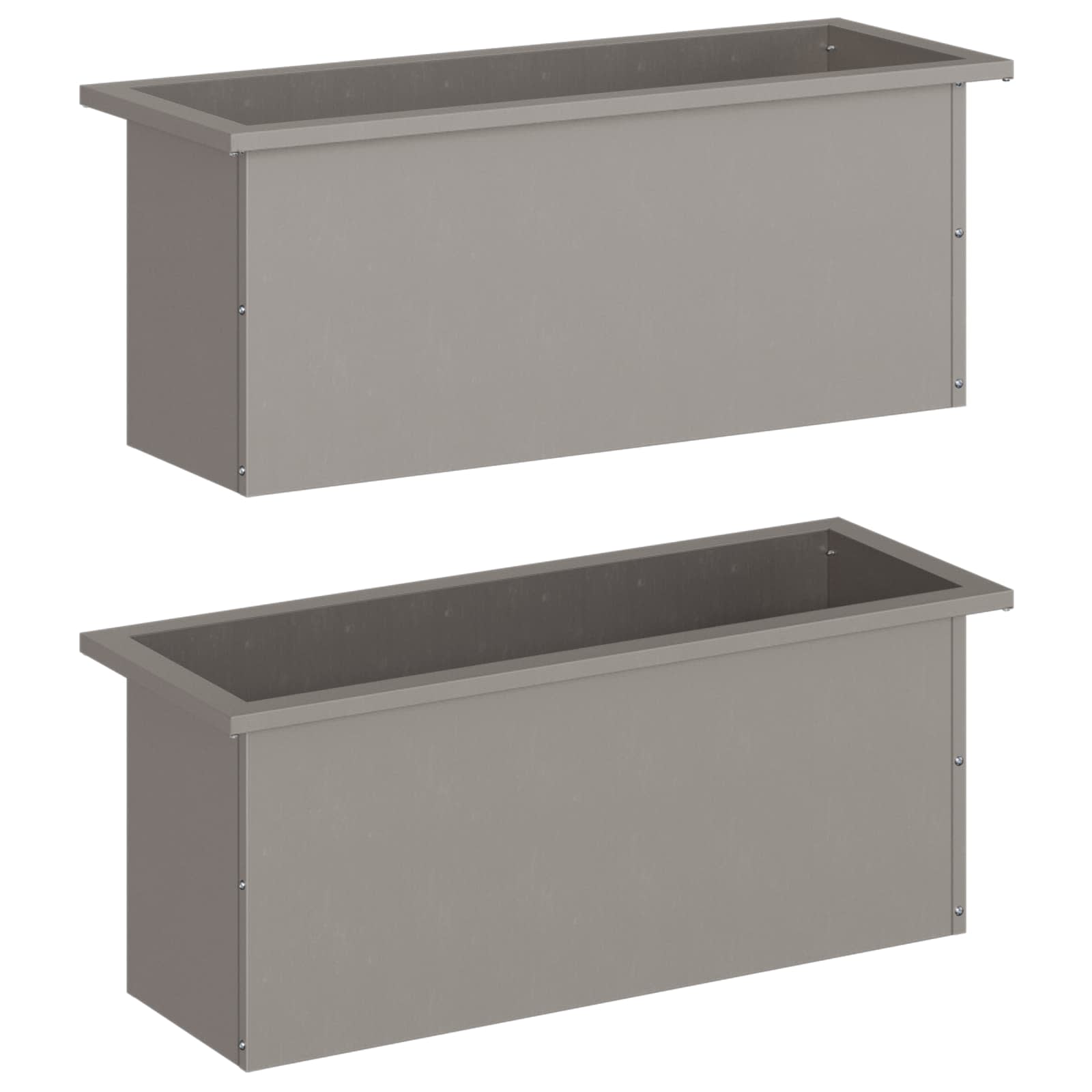 Plantenbak met led 2 st Roestkleurig 30 x 80 x 30 cm image 5