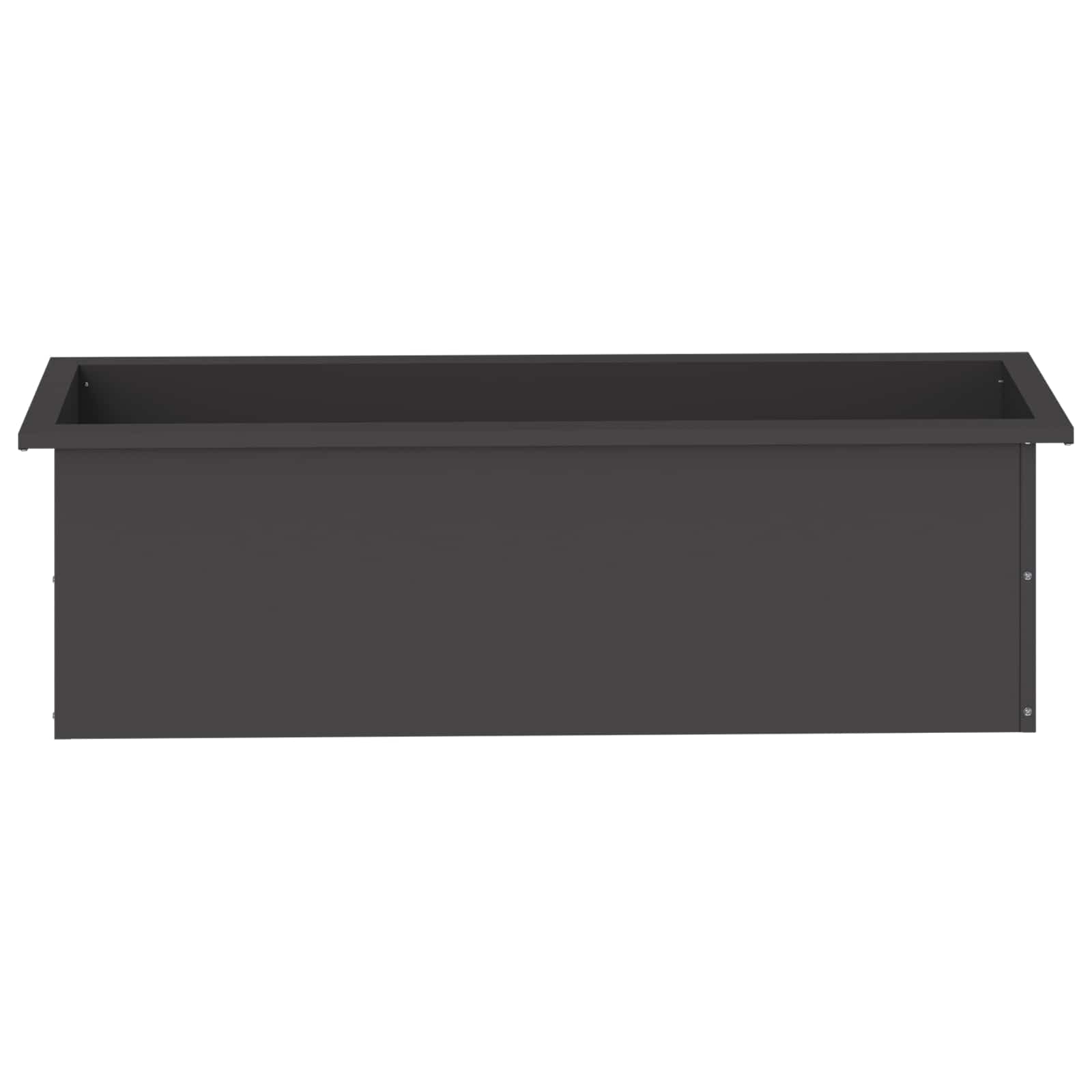 Plantenbak met led 2 st Zwart 30 x 100 x 30 cm Staal image 5
