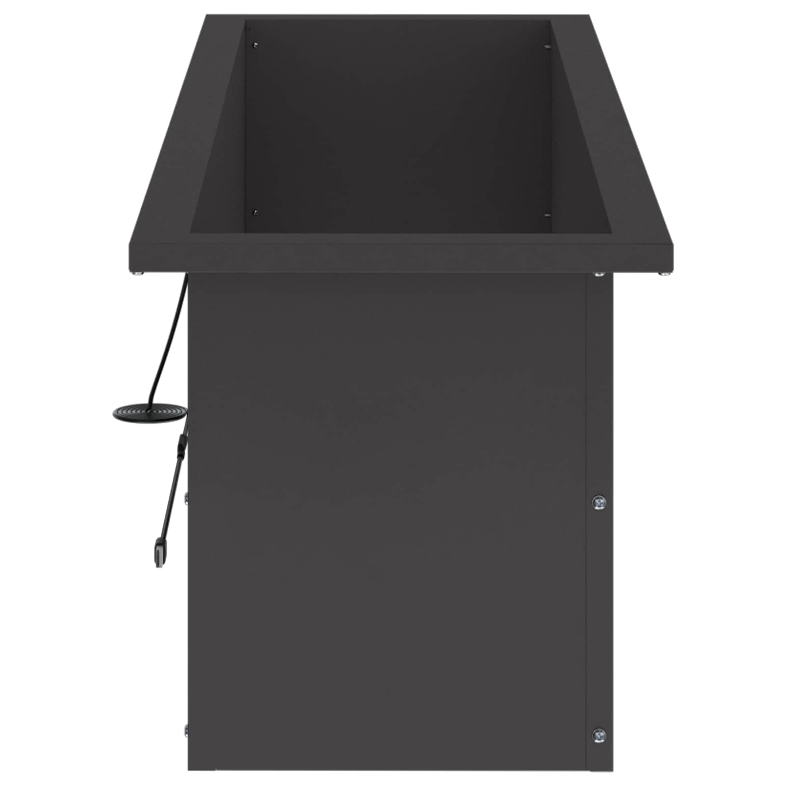 Plantenbak met led 2 st Zwart 30 x 100 x 30 cm Staal image 6