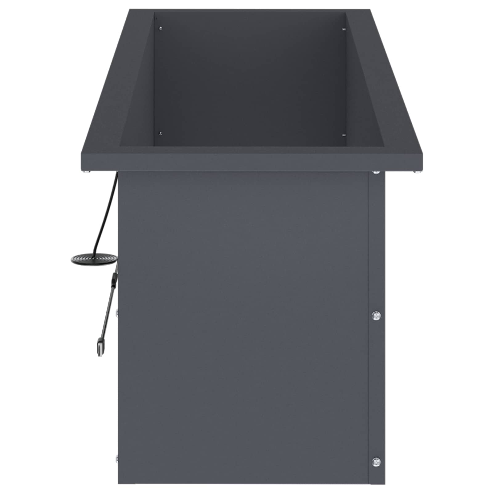 Plantenbak met led 2 st Antraciet 30 x 100 x 30 cm Staal image 6