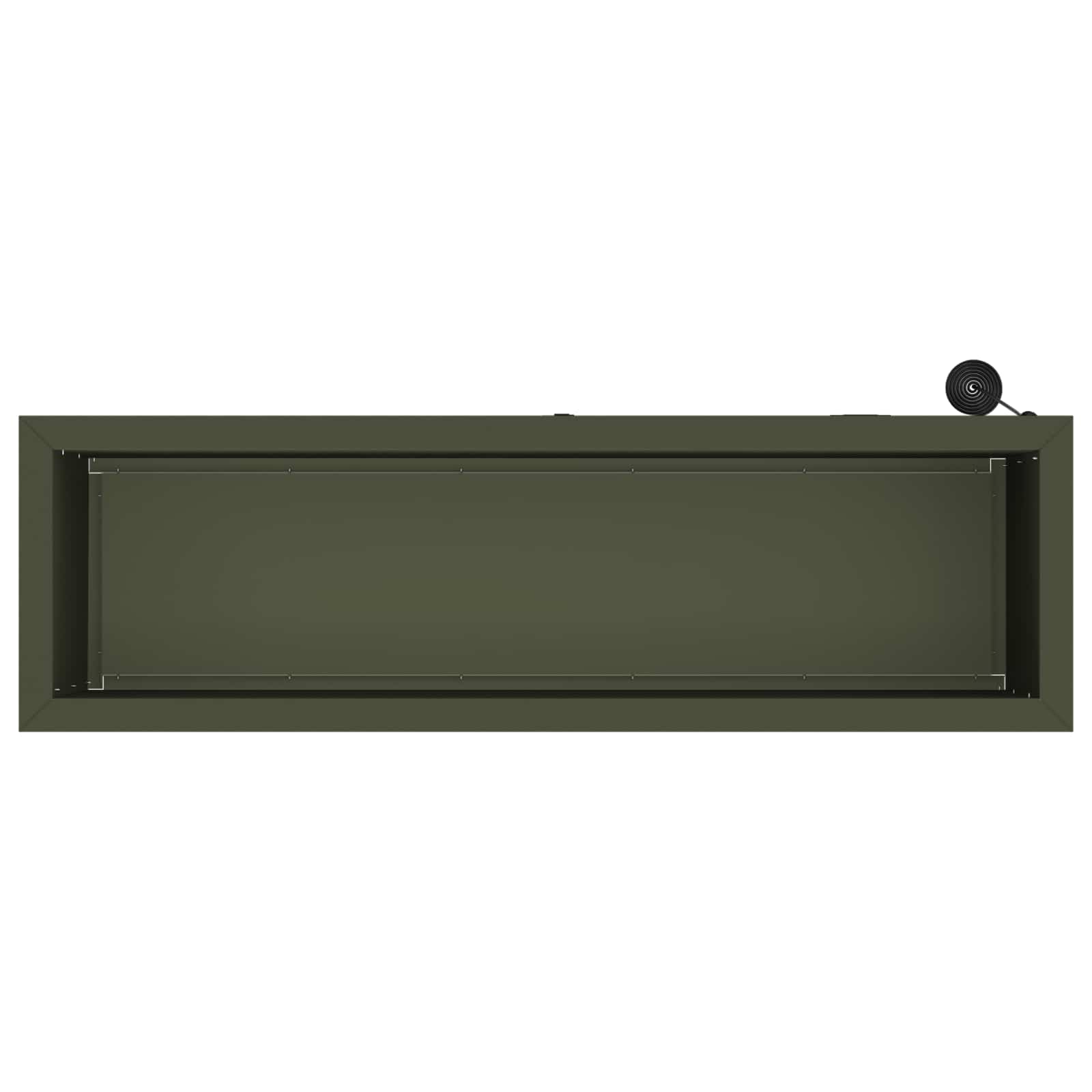 Plantenbak met led Olijfgroen 30 x 100 x 30 cm Staal image 8