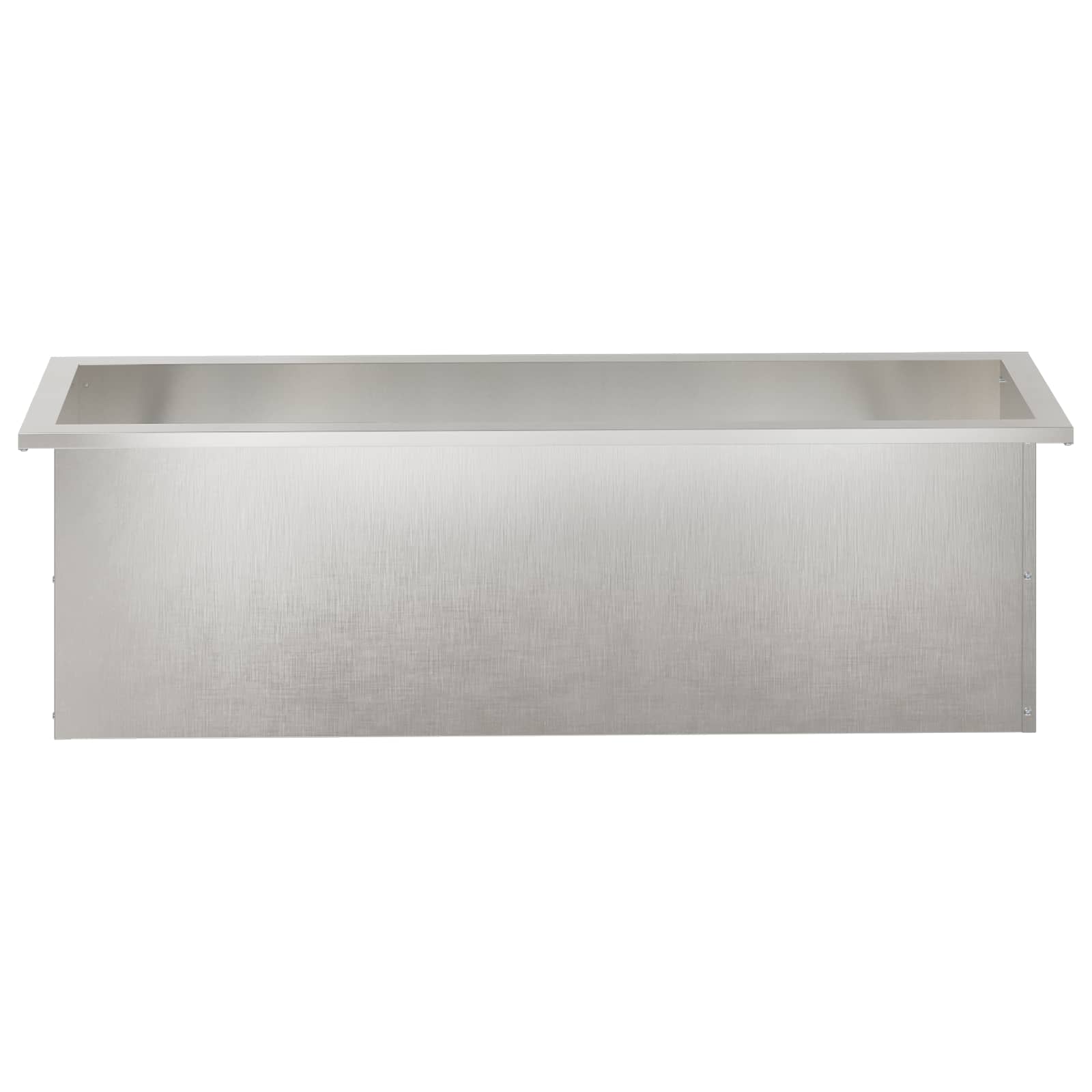 Plantenbak met led 2 st zilver 30 x 100 x 30 cm Roestvrij staal image 5