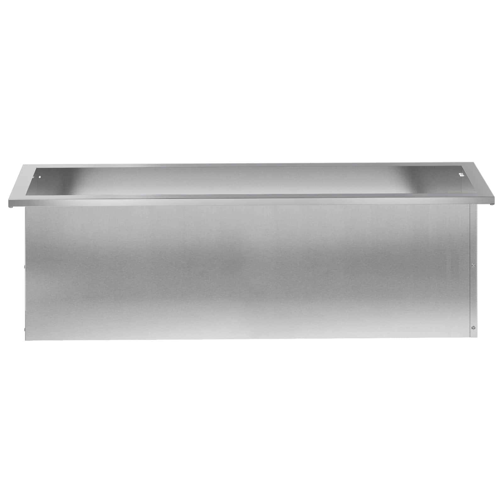 Plantenbak met led zilver 30 x 100 x 30 cm Gegalvaniseerd staal image 5