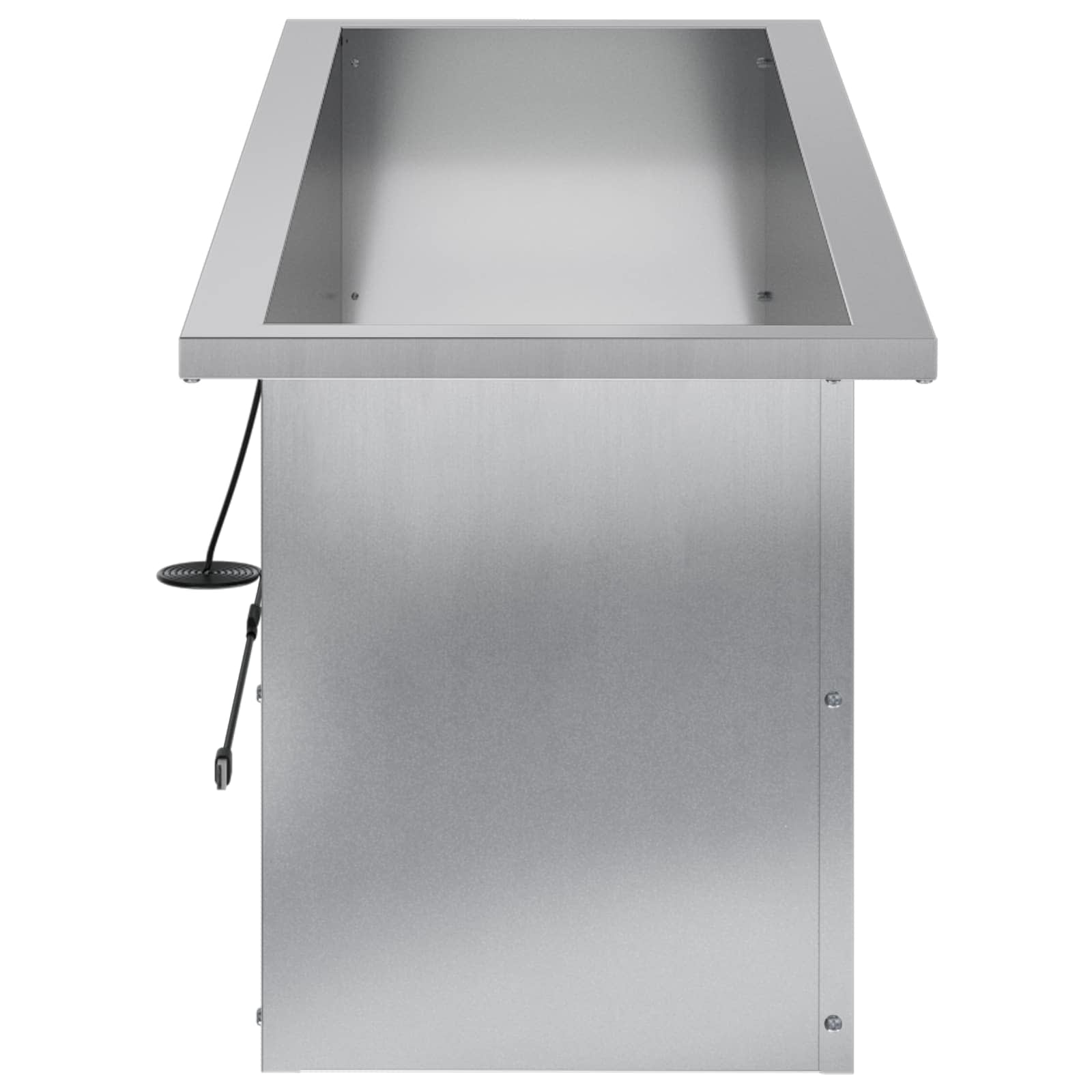 Plantenbak met led 2 st zilver 30 x 100 x 30 cm image 6