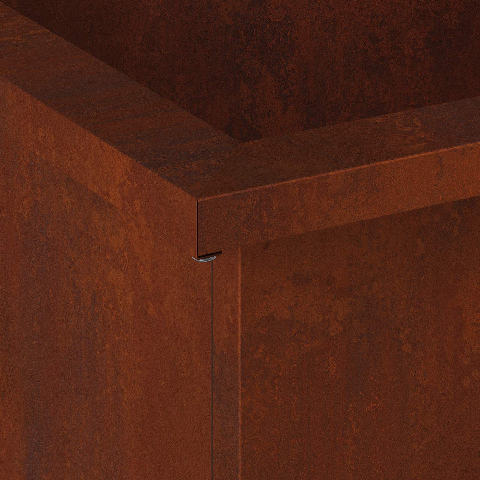 Plantenbak met led 2 st Roestkleurig 30 x 100 x 30 cm image 10