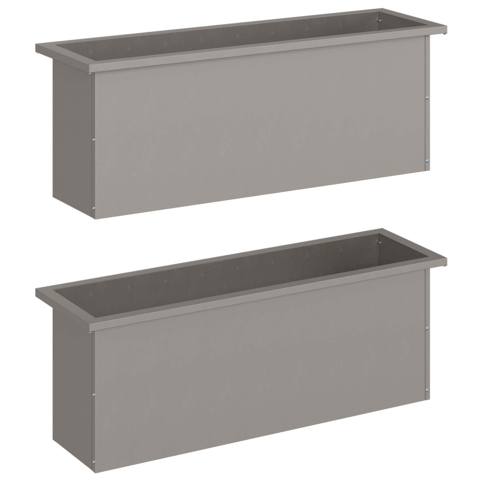 Plantenbak met led 2 st Roestkleurig 30 x 100 x 30 cm image 5
