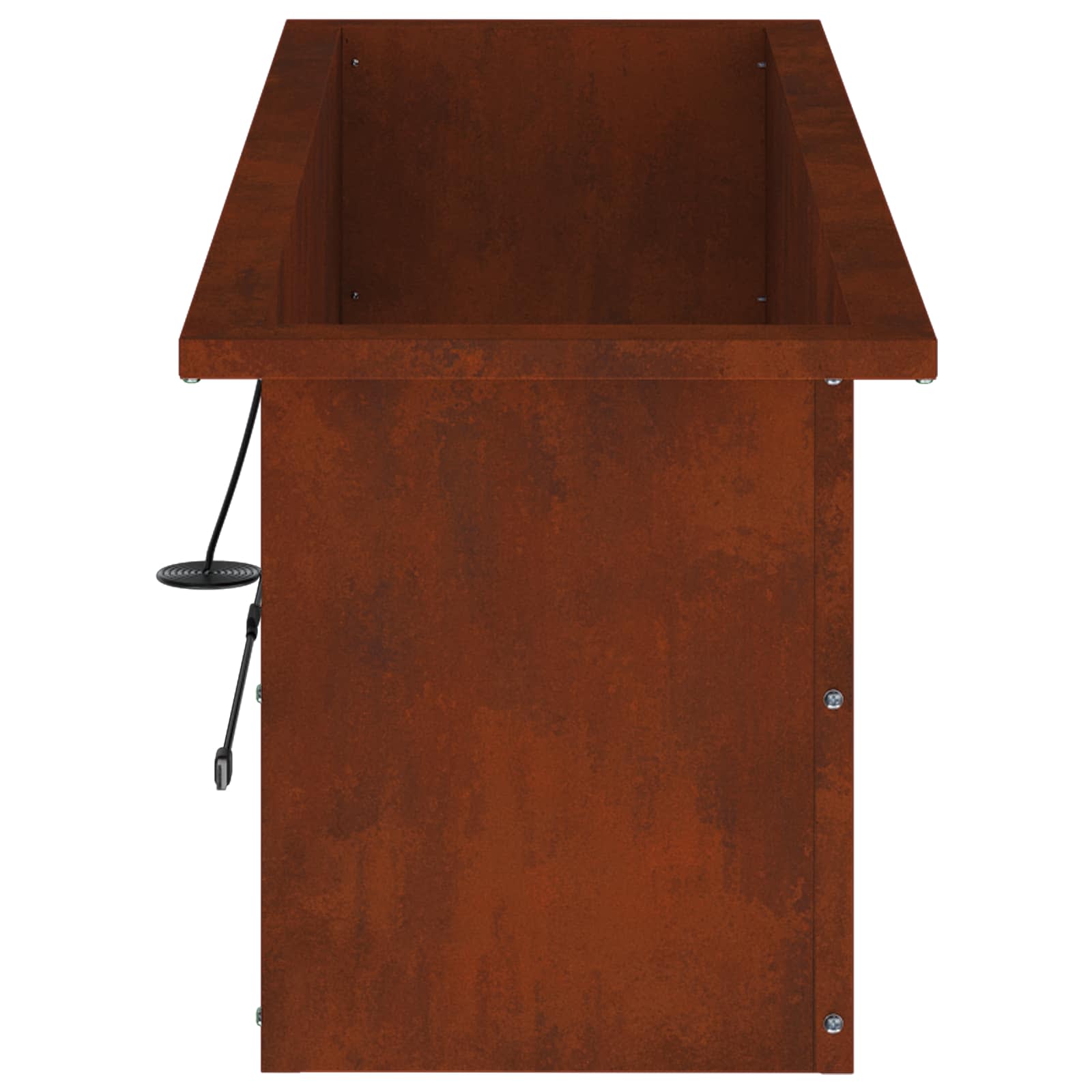 Plantenbak met led 2 st Roestkleurig 30 x 100 x 30 cm image 7
