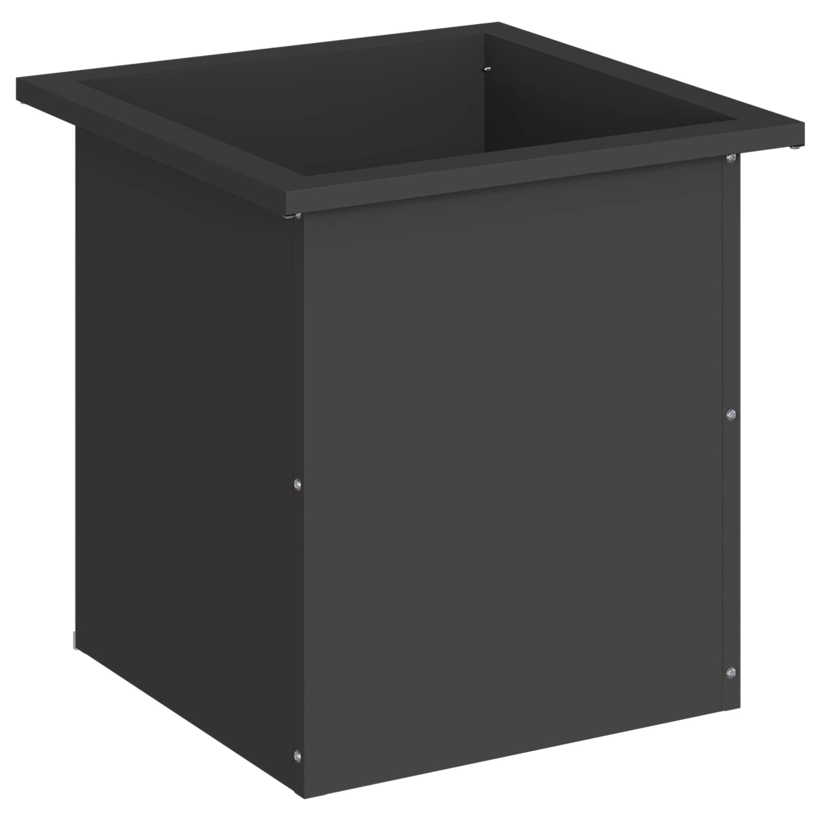 Plantenbak met led Zwart 40 x 40 x 40 cm Staal image 4