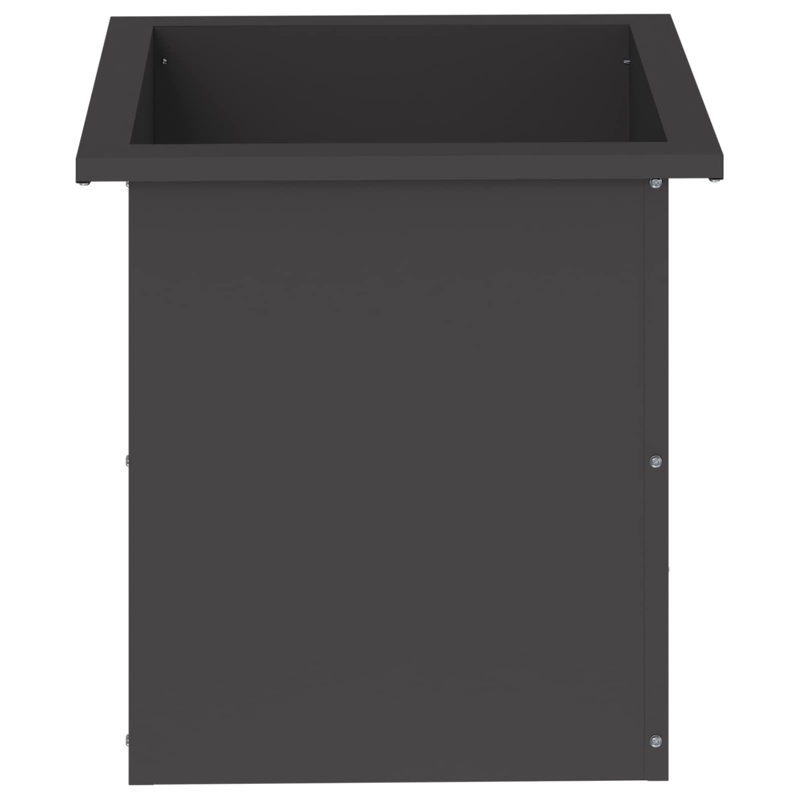Plantenbak met led Zwart 40 x 40 x 40 cm Staal image 5