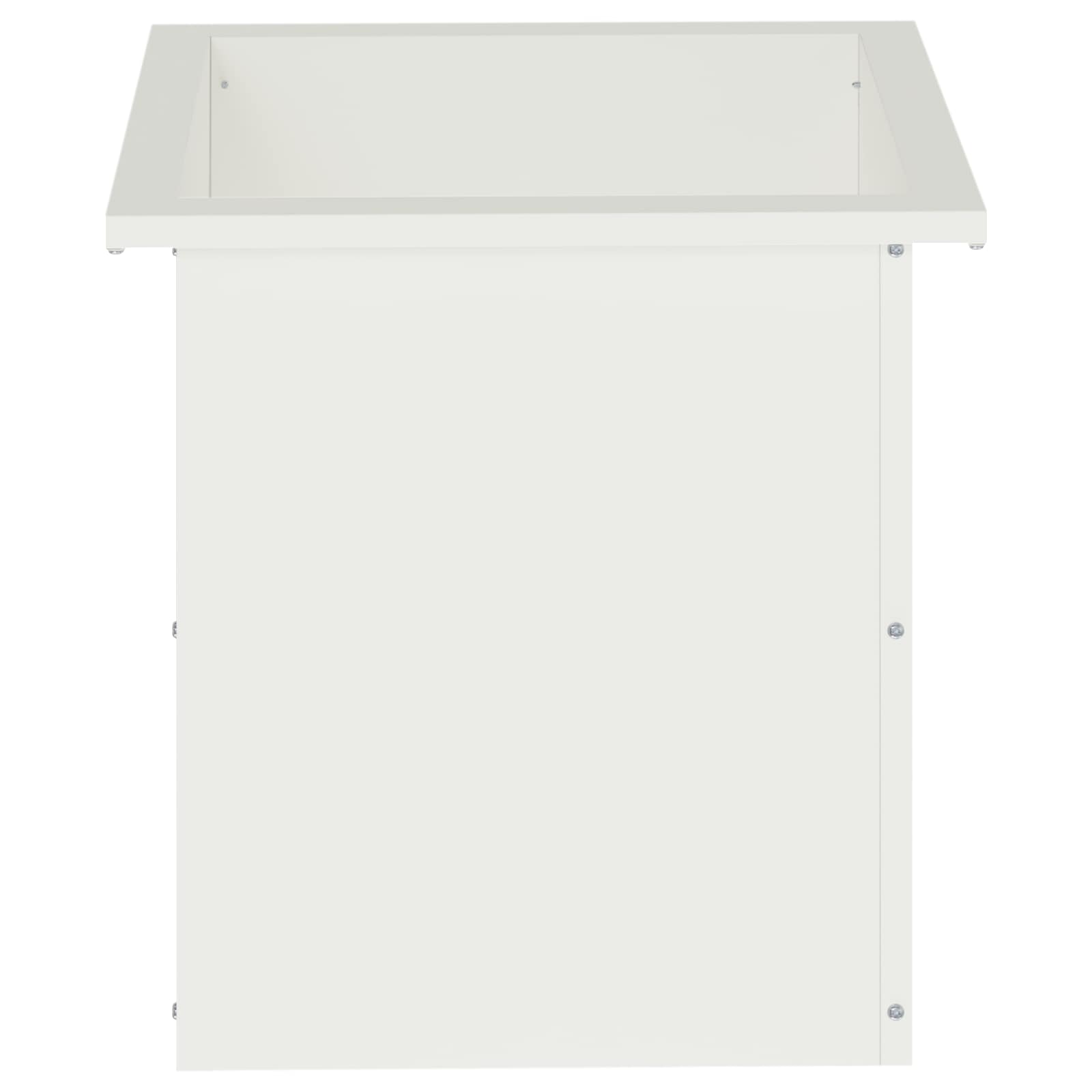 Plantenbak met led 2 st Wit 40 x 40 x 40 cm Staal image 5