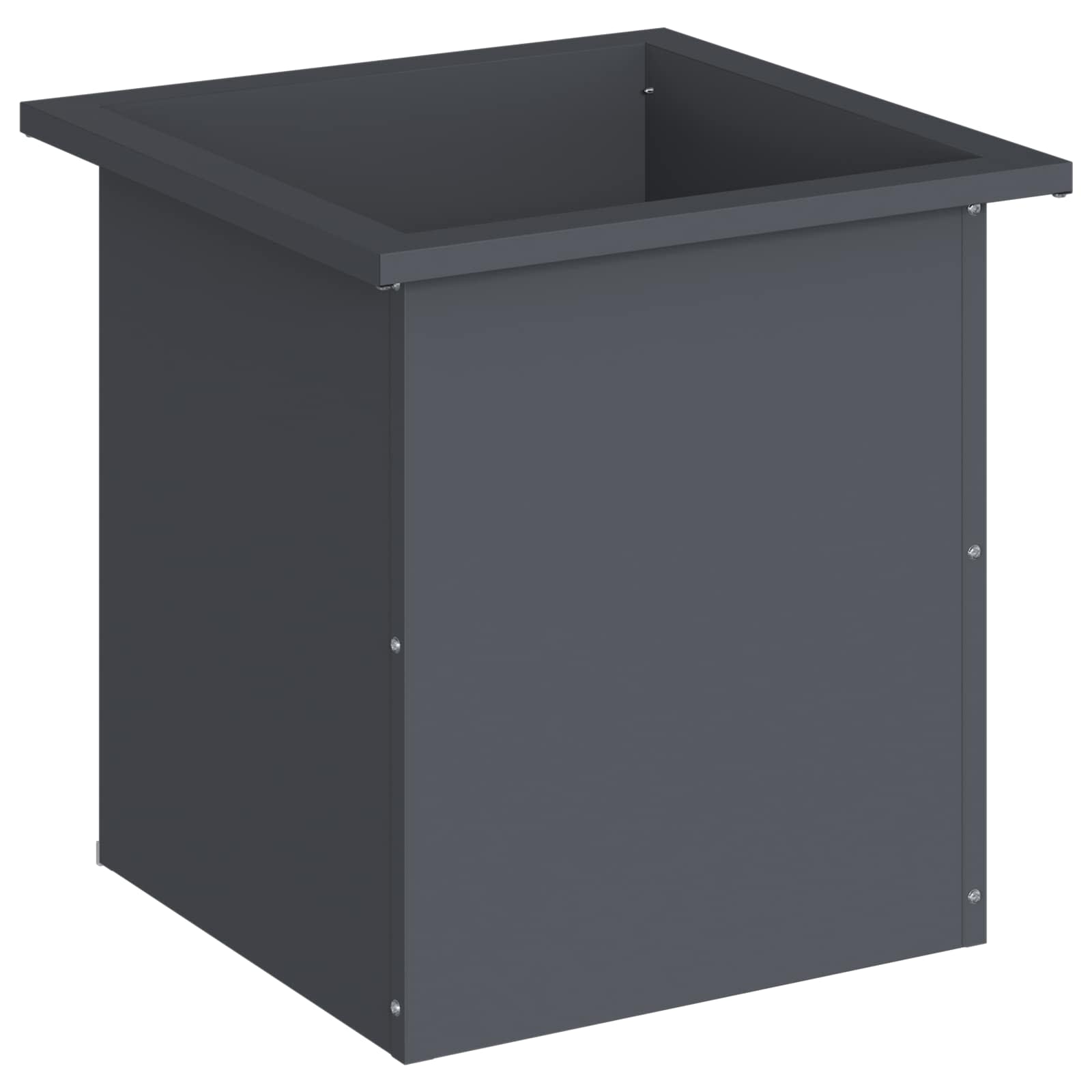 Plantenbak met led Antraciet 40 x 40 x 40 cm Staal image 4