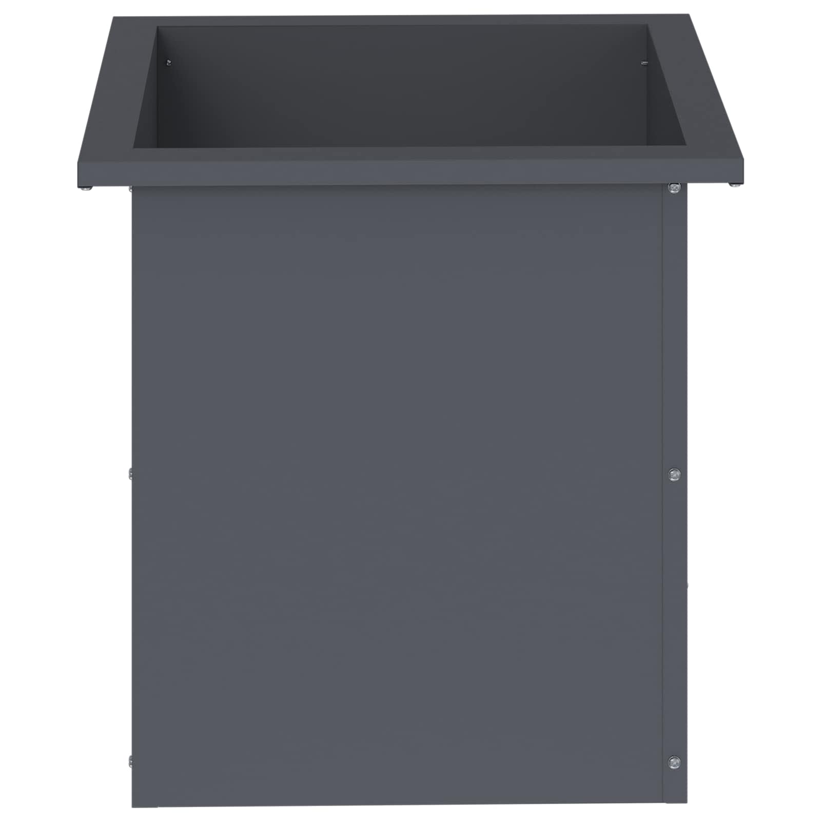 Plantenbak met led 2 st Antraciet 40 x 40 x 40 cm Staal image 5