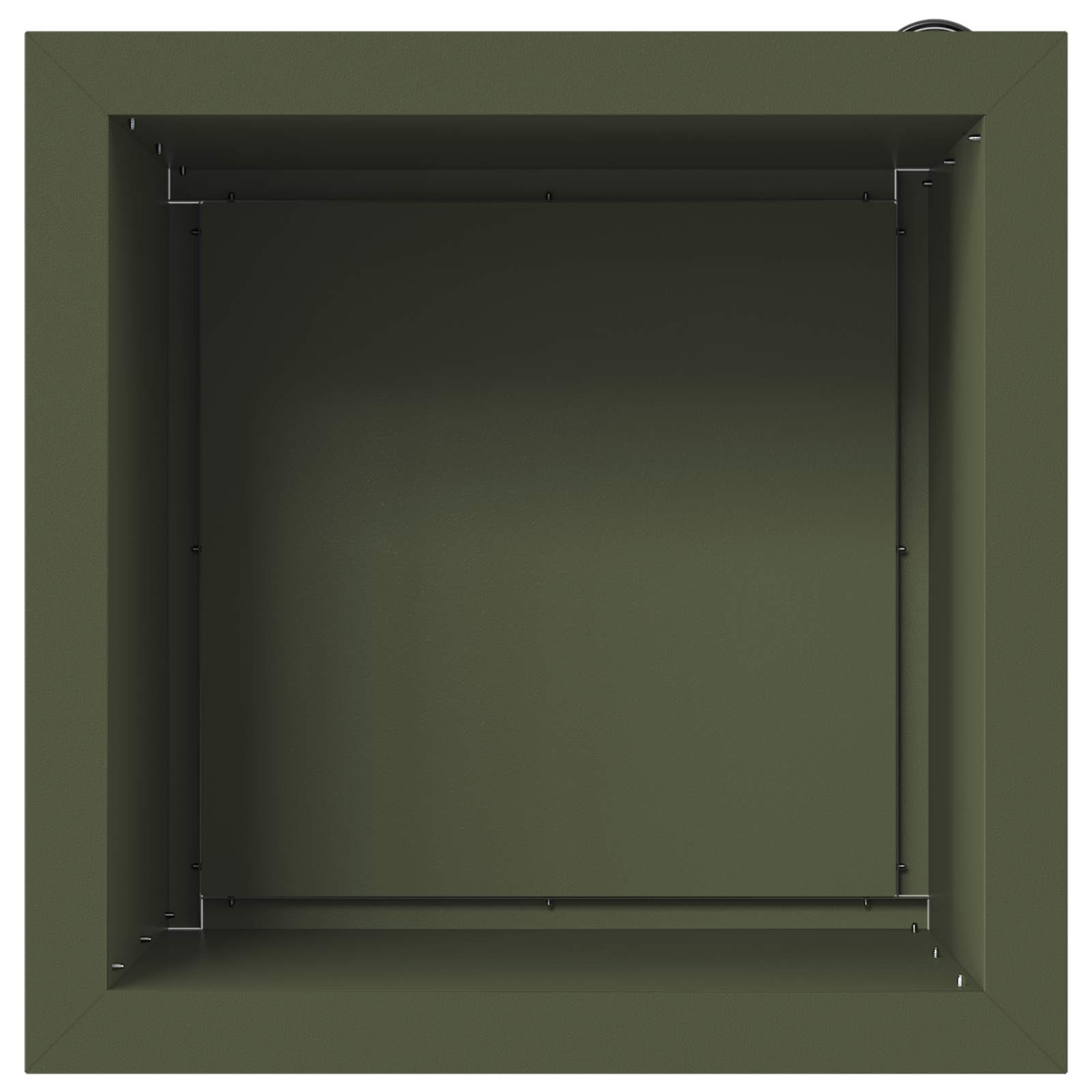 Plantenbak met led 2 st Olijfgroen 40 x 40 x 40 cm Staal image 7