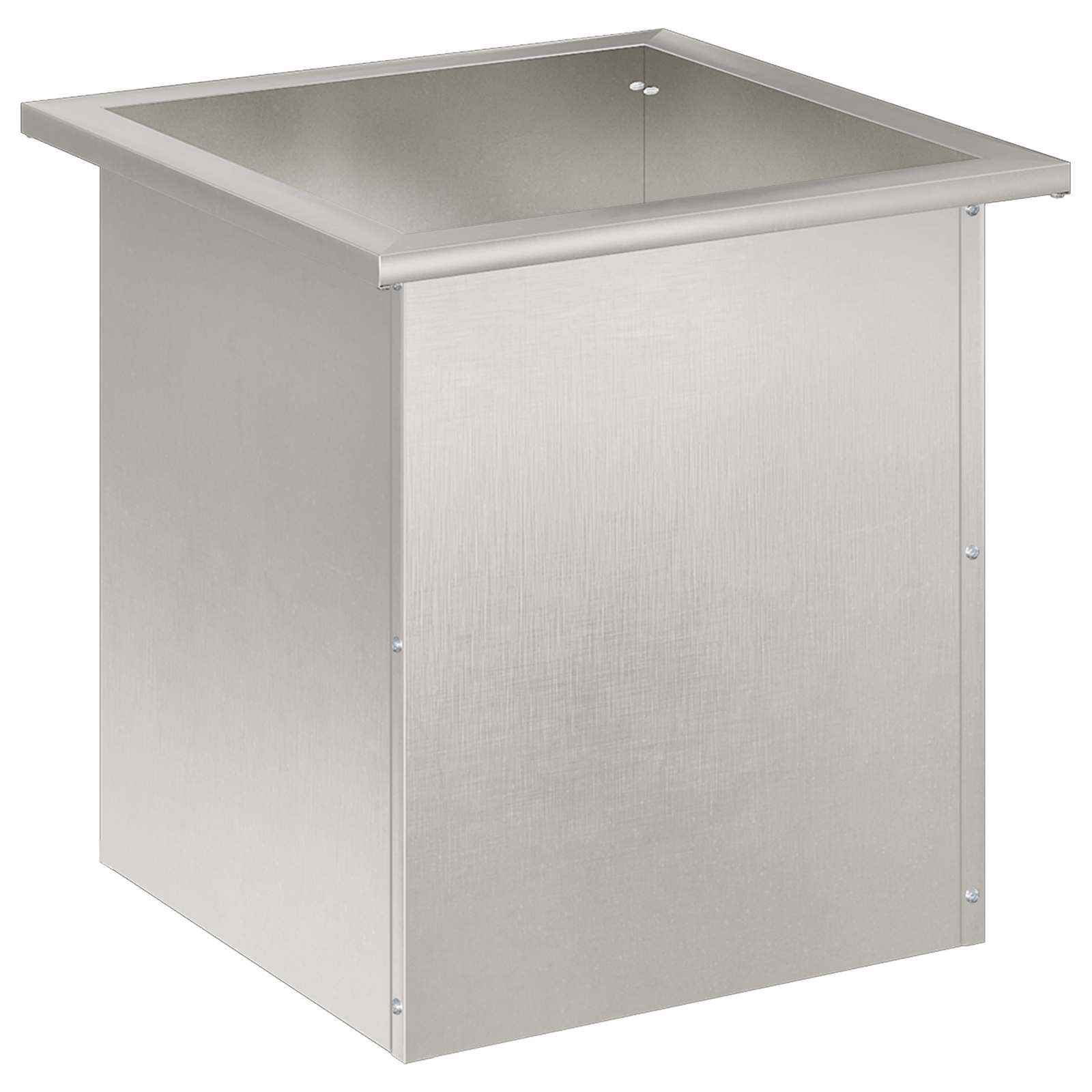 Plantenbak met led zilver 40 x 40 x 40 cm Roestvrij staal image 4