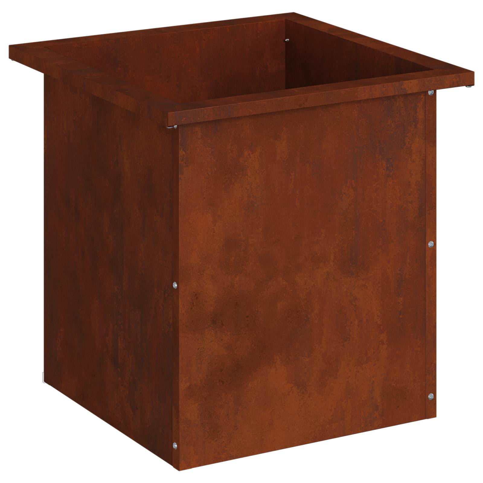 Plantenbak met led Roestkleurig 40 x 40 x 40 cm weervast staal image 4