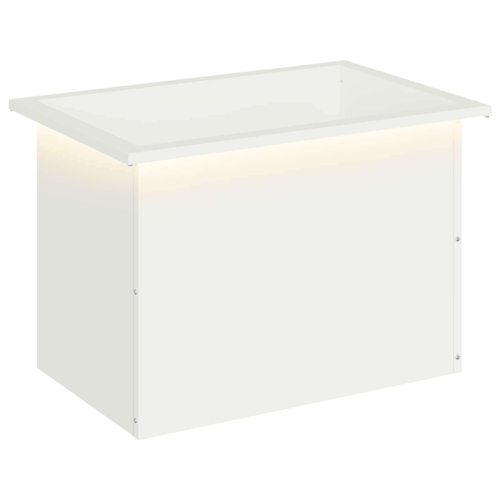 Plantenbak met led Wit 40 x 60 x 40 cm Staal image 2