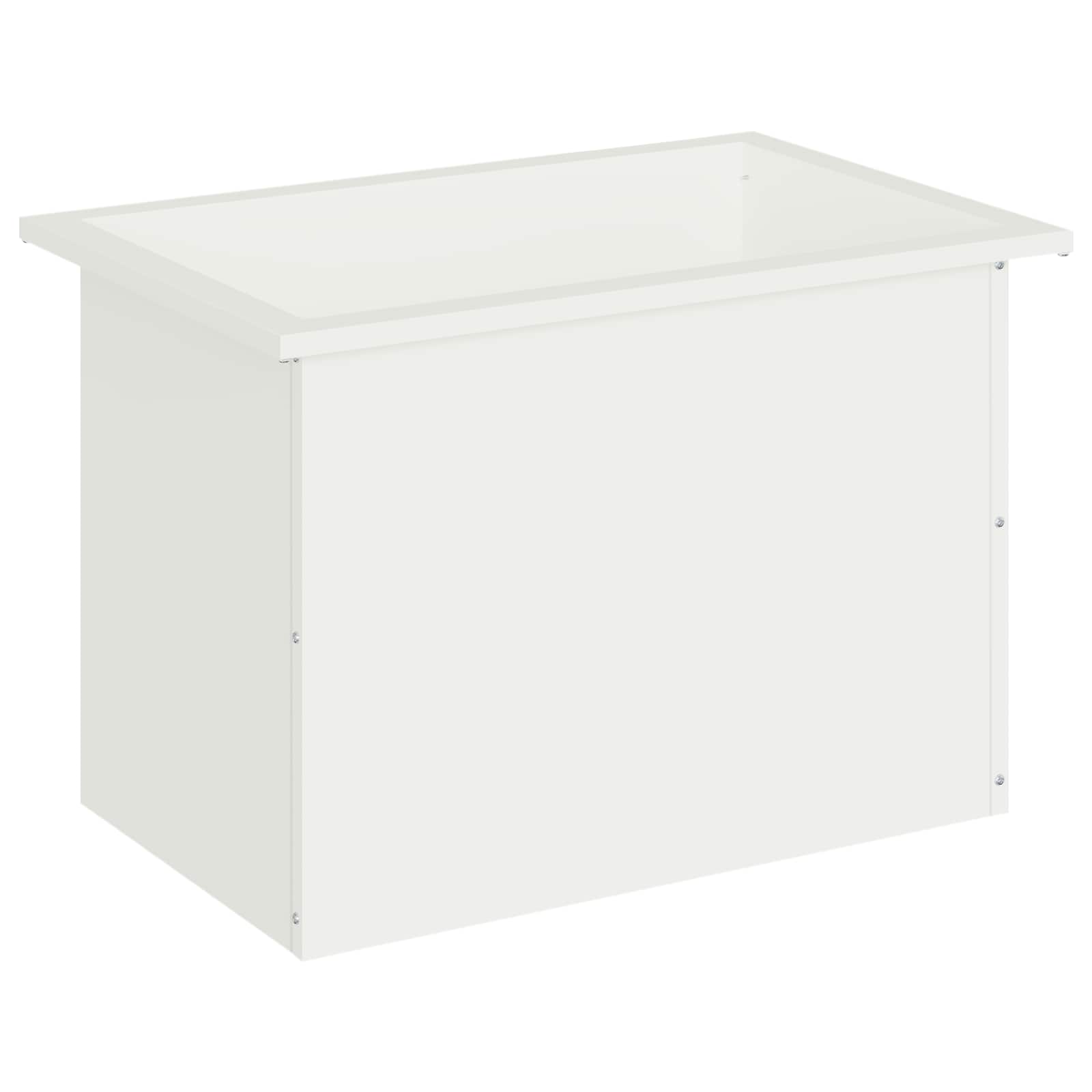 Plantenbak met led Wit 40 x 60 x 40 cm Staal image 4