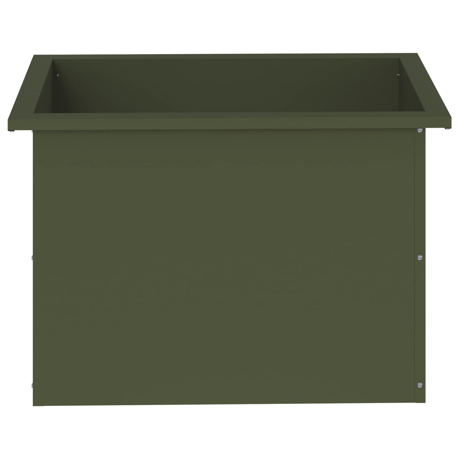 Plantenbak met led Olijfgroen 40 x 60 x 40 cm Staal image 5