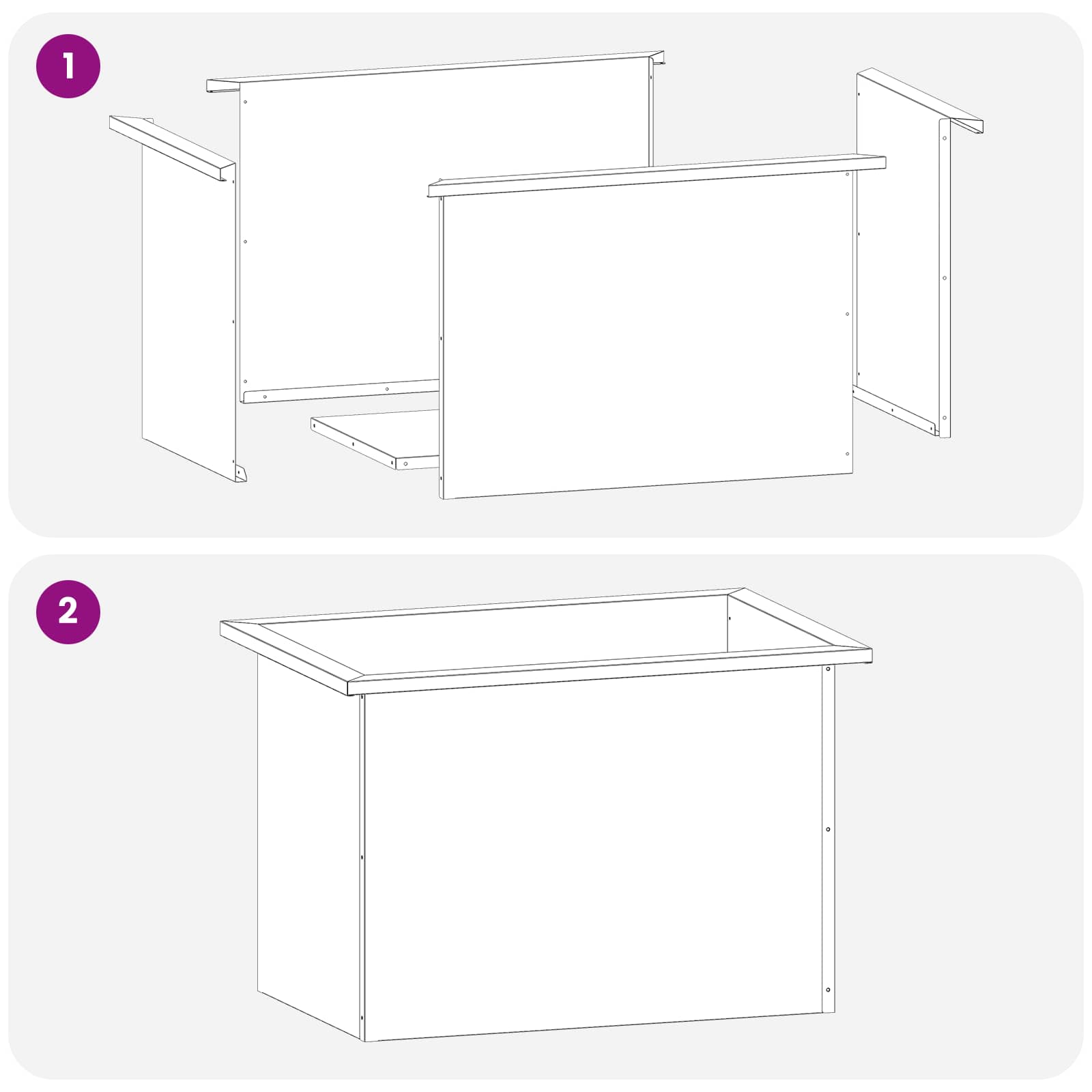 Plantenbak met led 2 st zilver 40 x 60 x 40 cm Roestvrij staal image 11