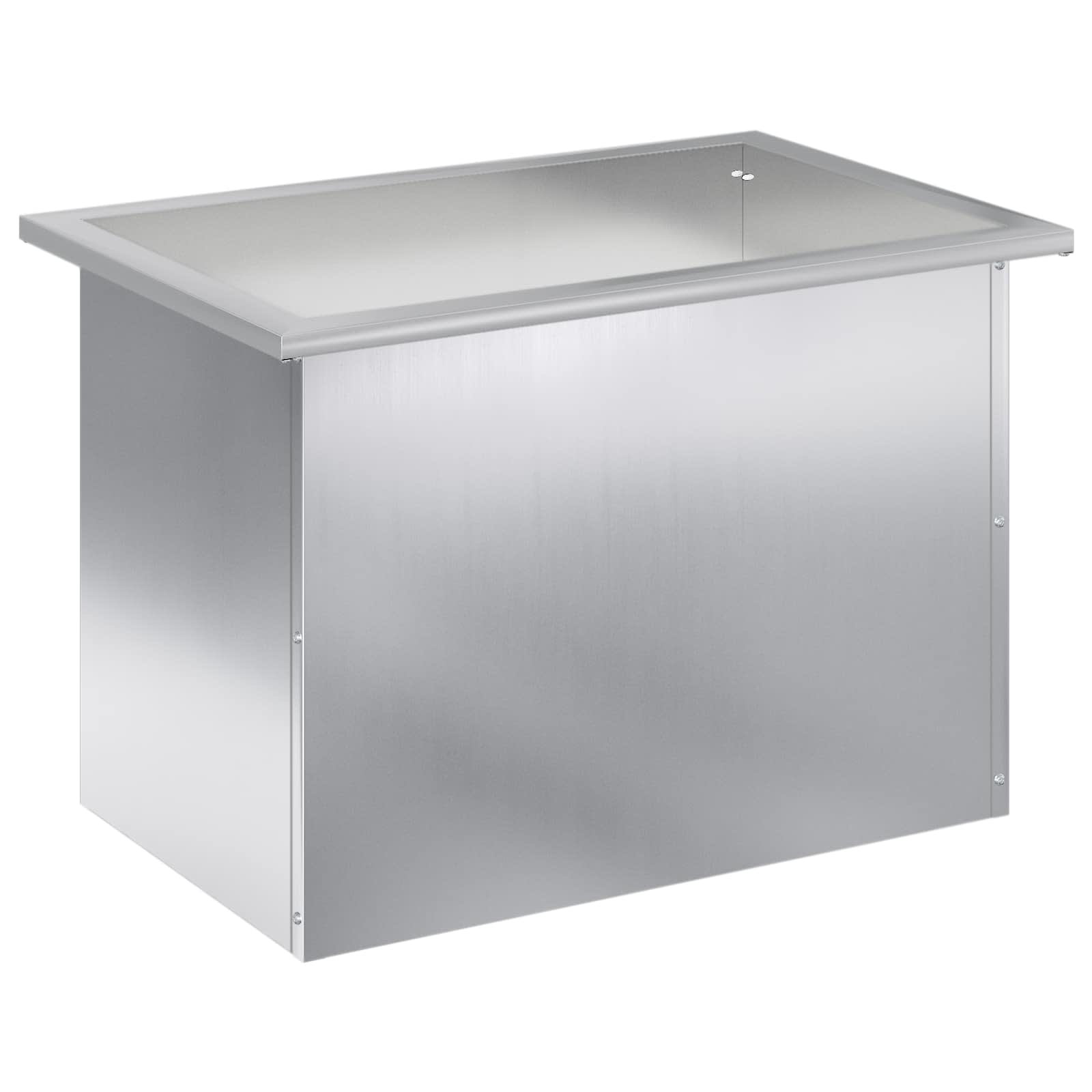 Plantenbak met led zilver 40 x 60 x 40 cm Gegalvaniseerd staal image 4